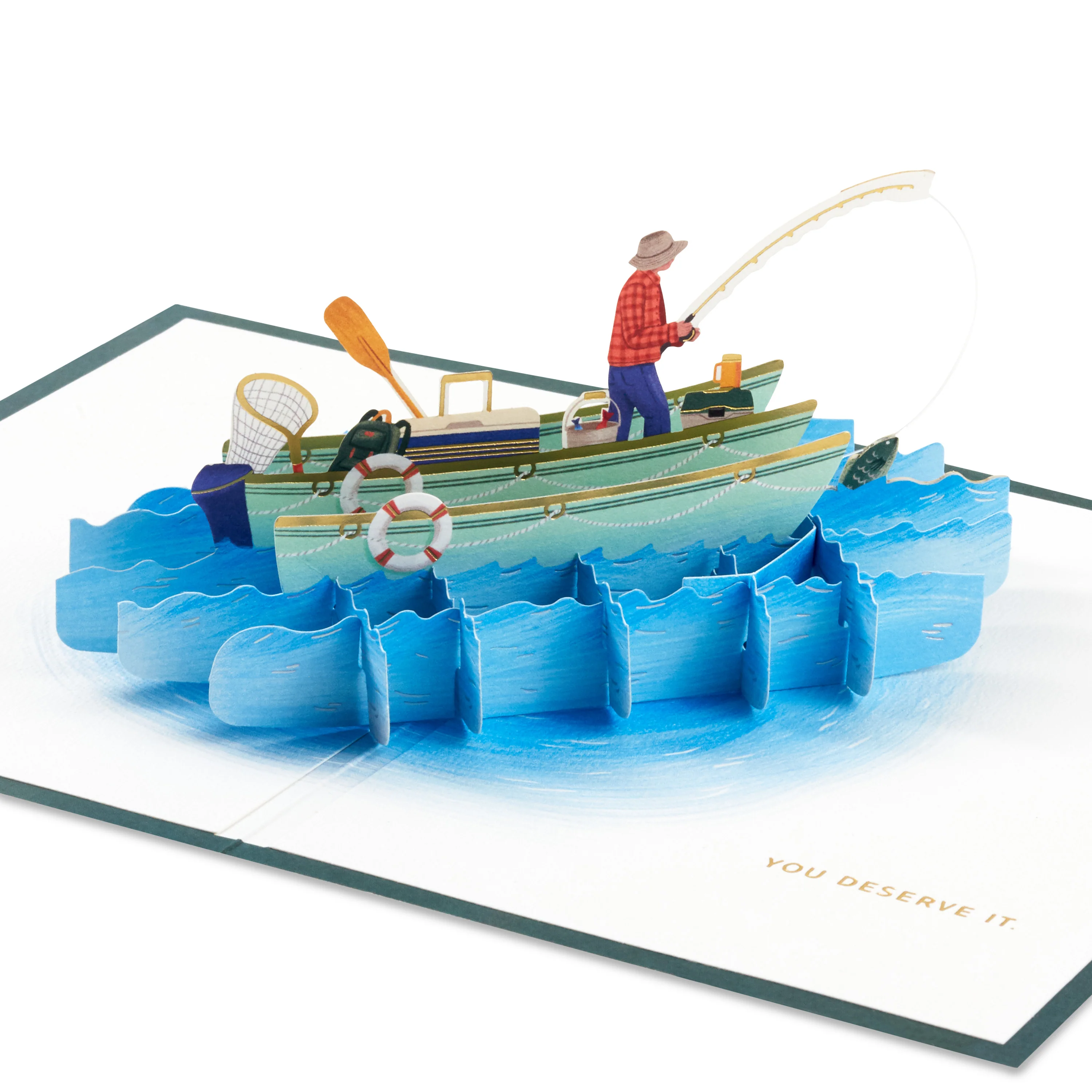 Signature Paper Wonder Collection Any Occasion 3D Pop-Up Fishing Card
