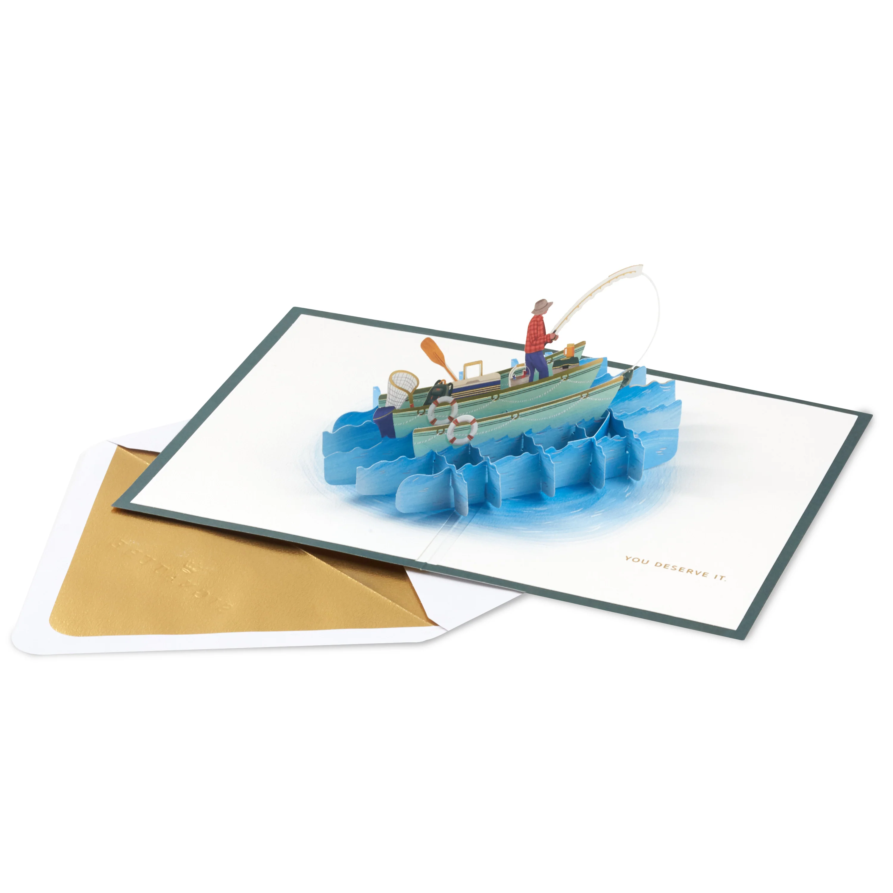 Signature Paper Wonder Collection Any Occasion 3D Pop-Up Fishing Card - Image 2