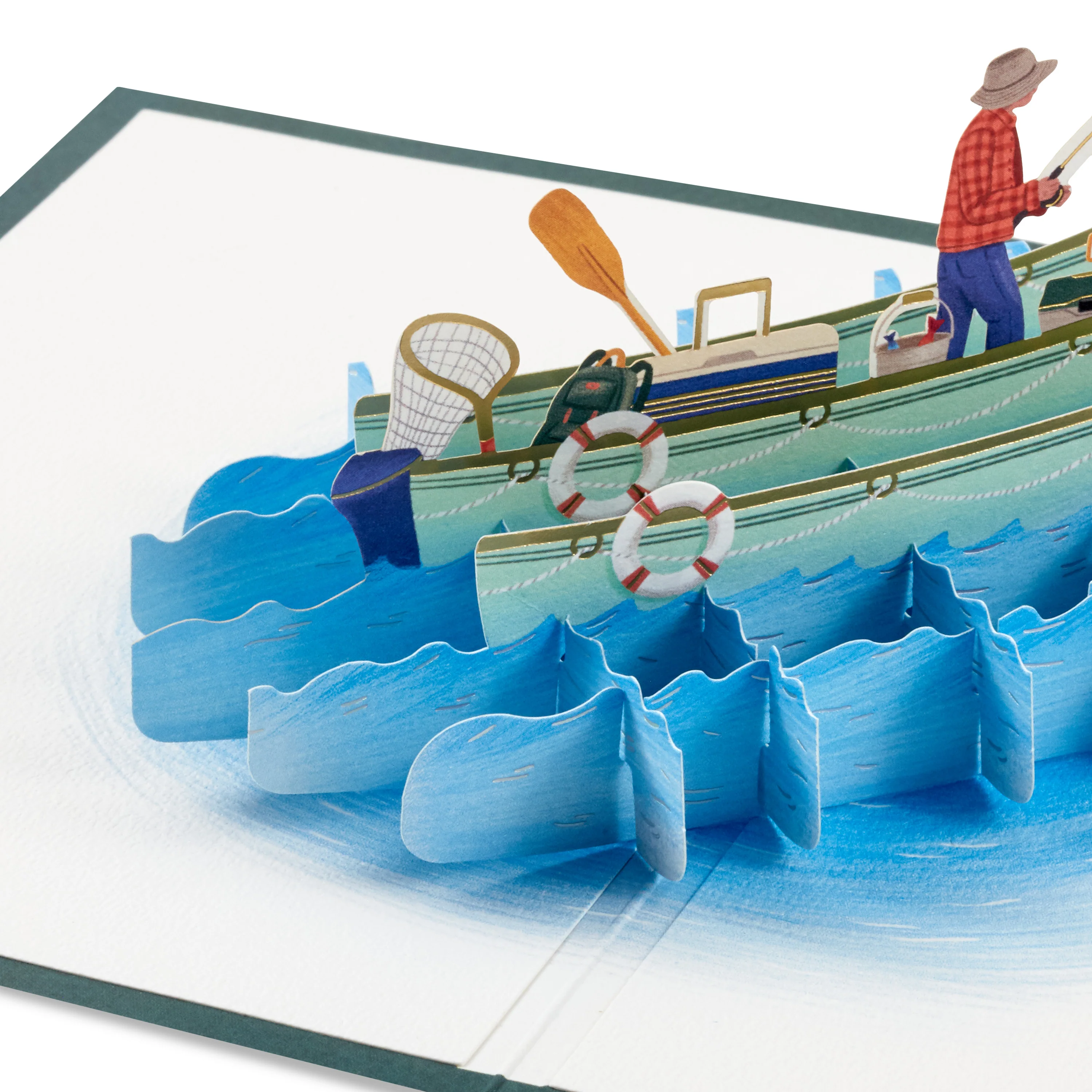 Signature Paper Wonder Collection Any Occasion 3D Pop-Up Fishing Card - Image 3