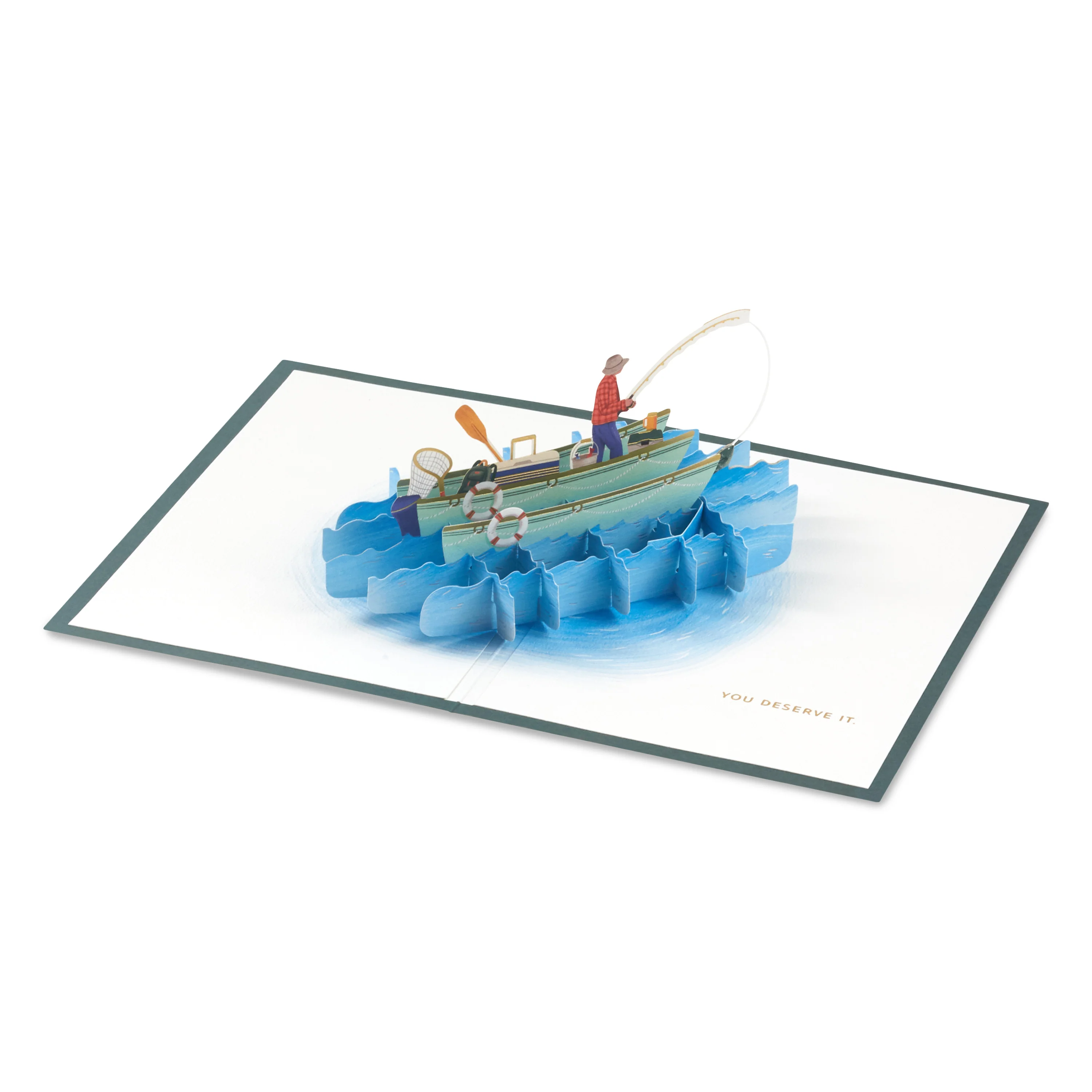 Signature Paper Wonder Collection Any Occasion 3D Pop-Up Fishing Card - Image 8