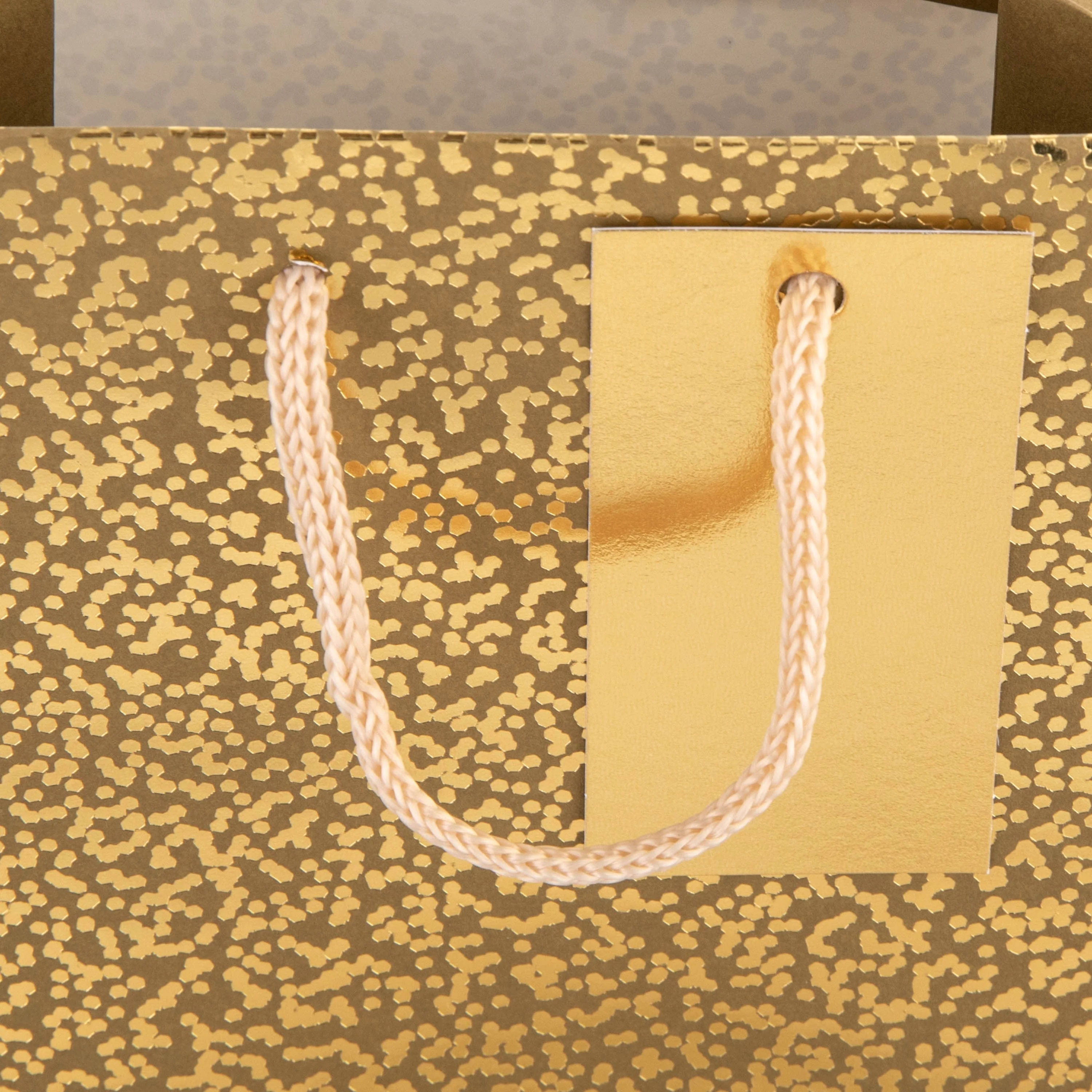 Small Gift Bag - Gold Speckled Design - Image 4