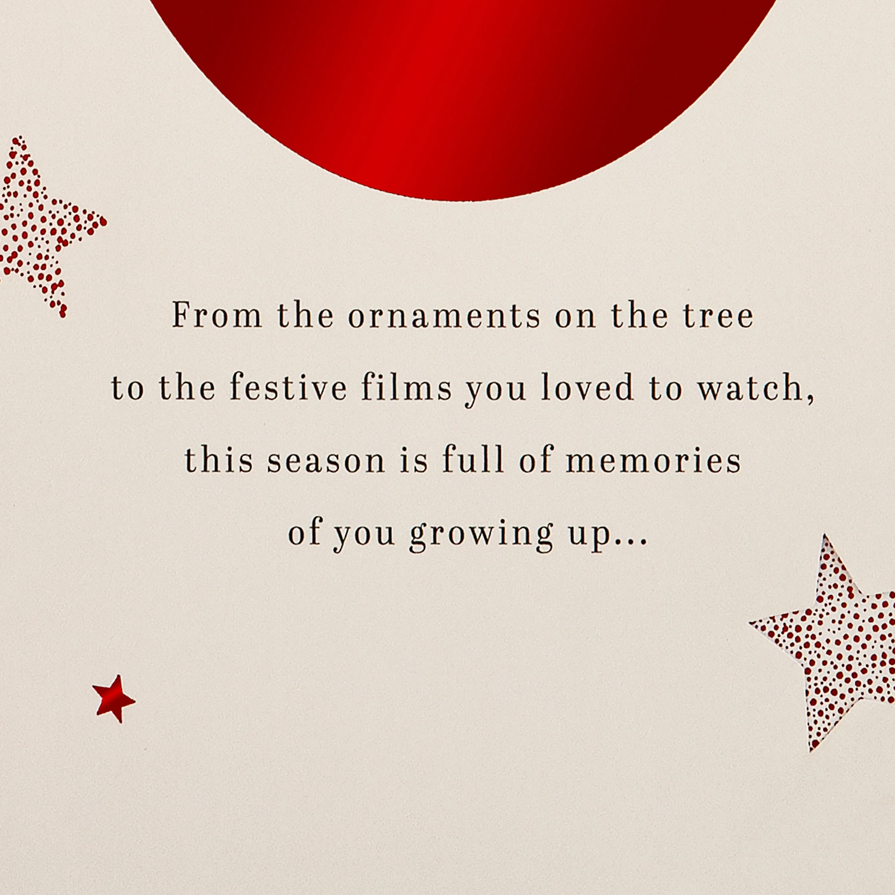 Son Christmas Card - Special Sentiment, Christmas Presents Design - Image 3