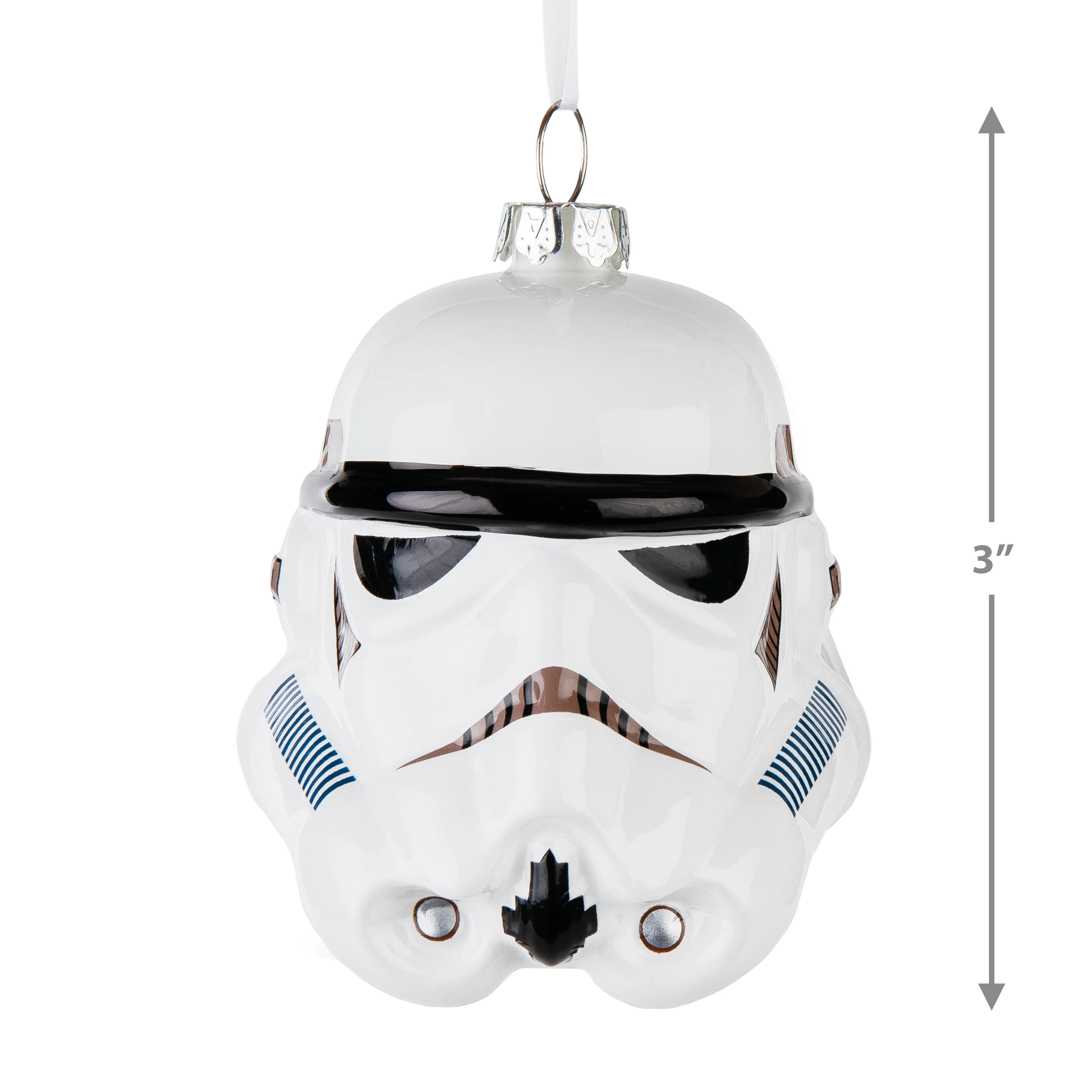 Star Wars™ Glass Ornament - Stormtrooper Helmet - Image 4