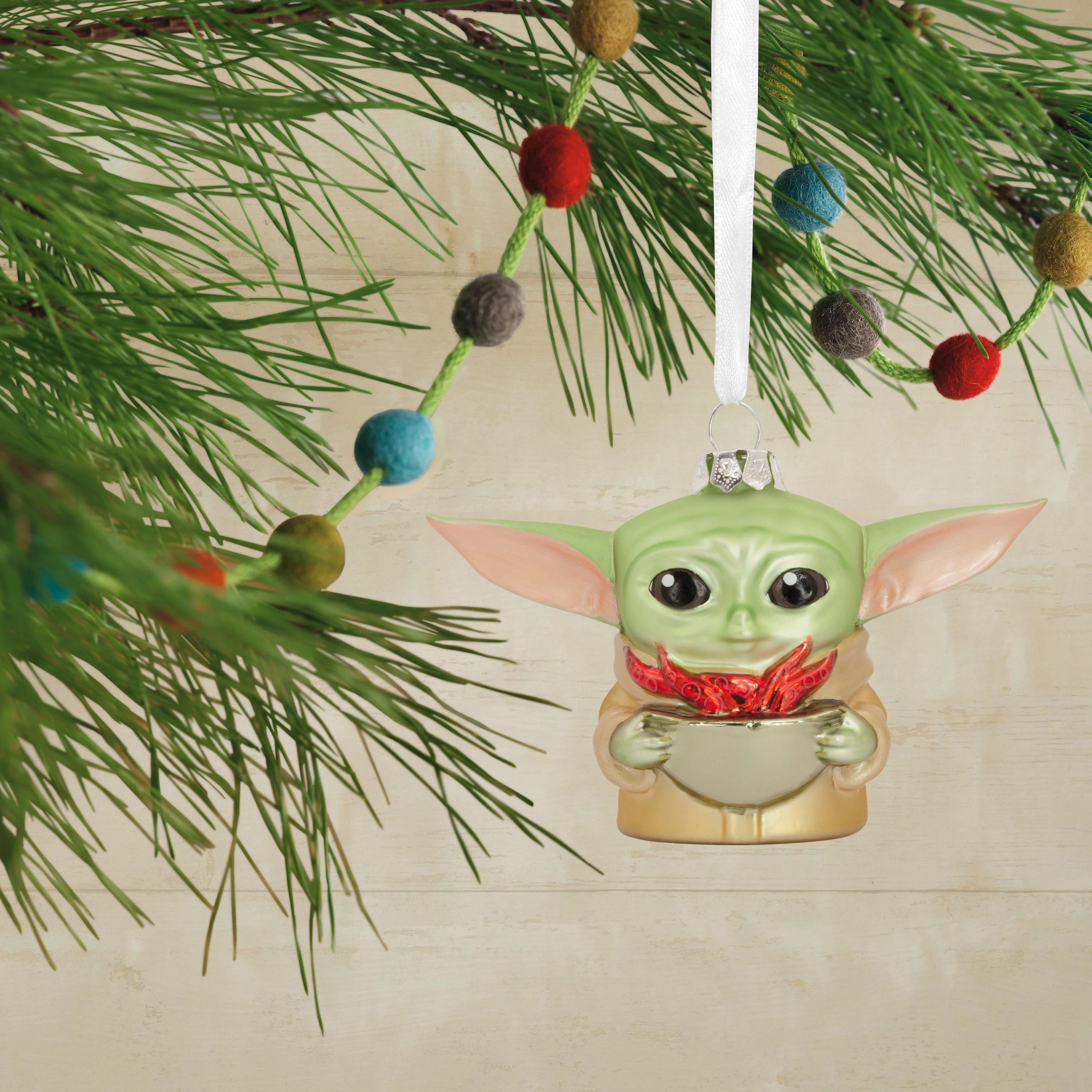 Star Wars™ The Mandalorian™ Glass Ornament - Grogu™ Bowl of Squid - Image 5