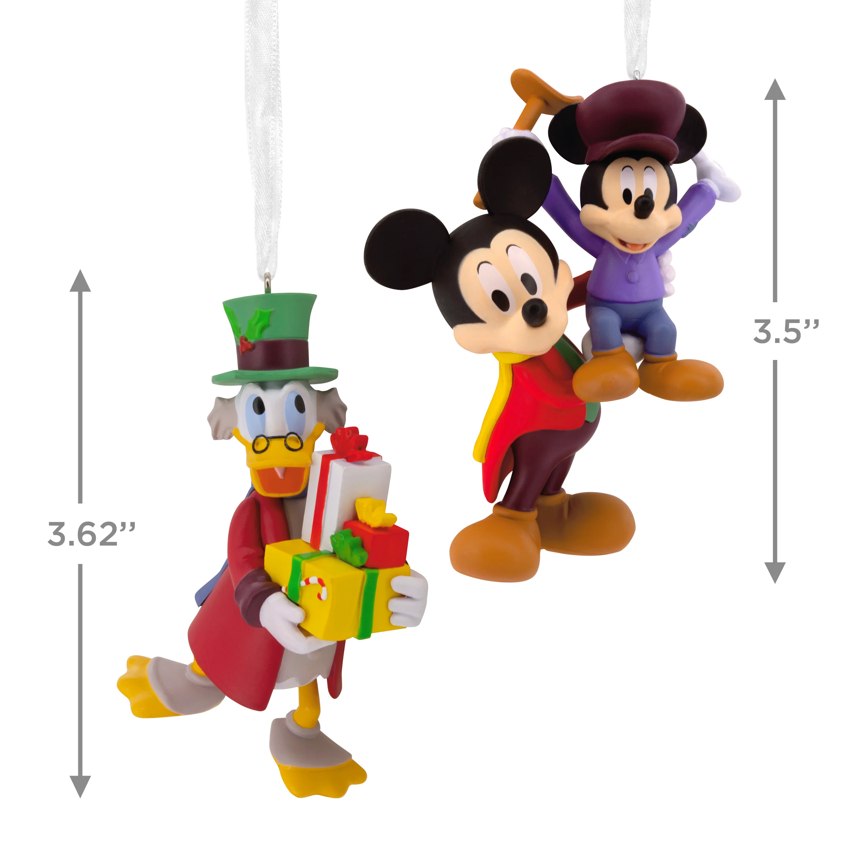 Storied Moments Disney Christmas Ornaments - Set of 2 - Mickey's Christmas Carol - Image 4