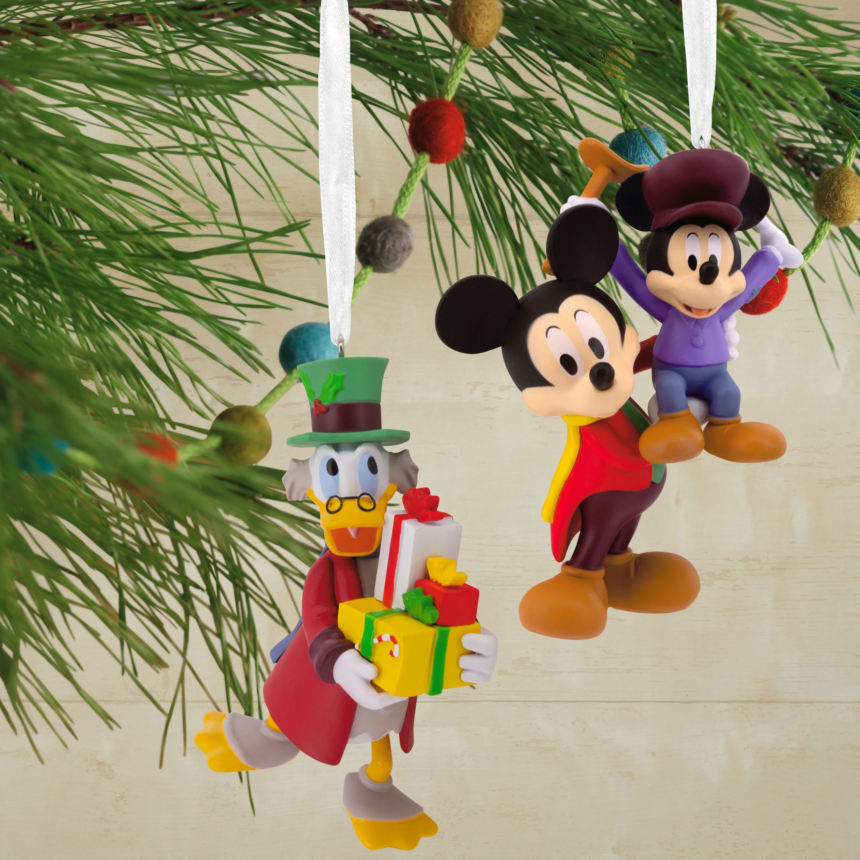 Storied Moments Disney Christmas Ornaments - Set of 2 - Mickey's Christmas Carol - Image 5