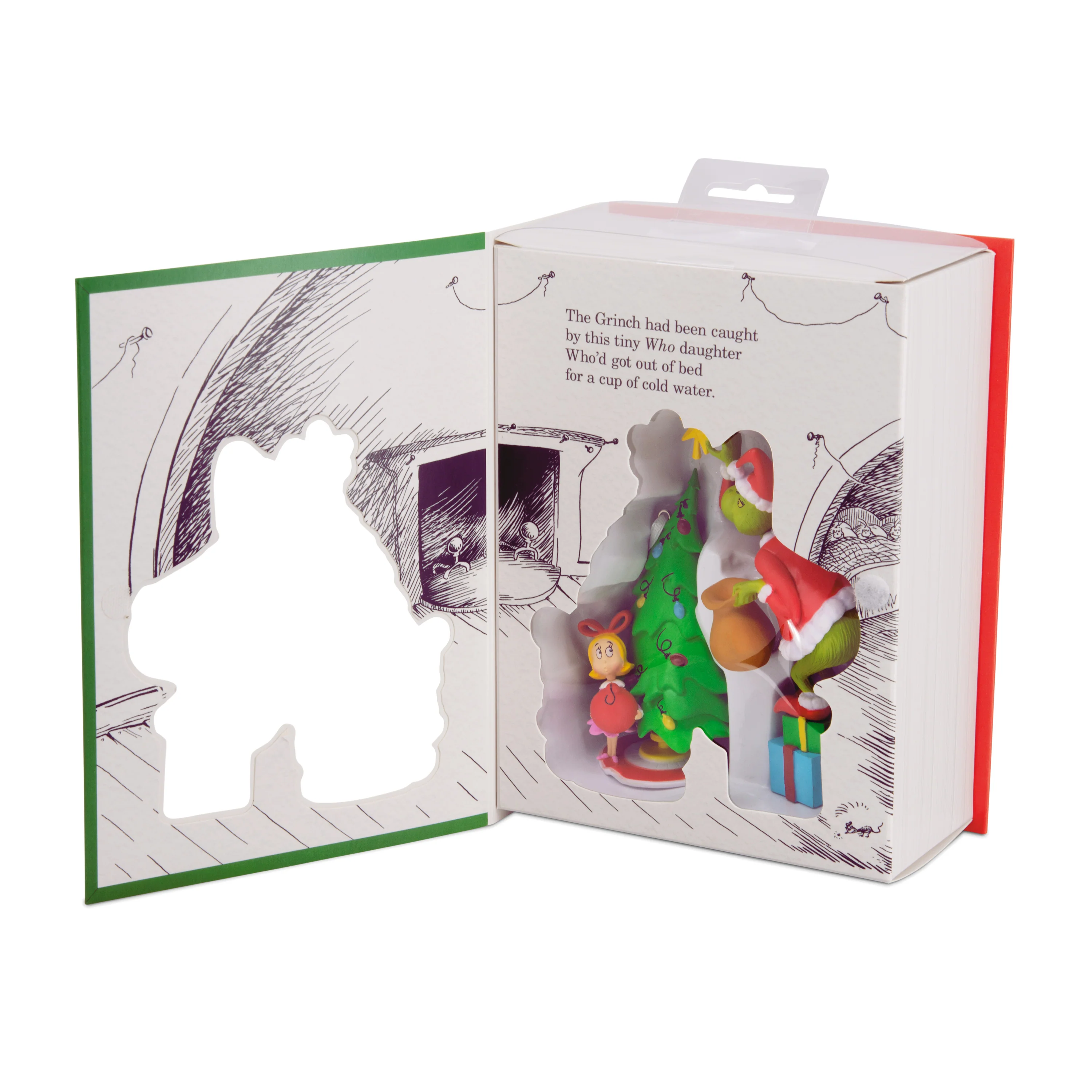 Storied Moments Dr Seuss Christmas Ornaments - Set of 2 - The Grinch & Cindy-Lou Who - Image 6