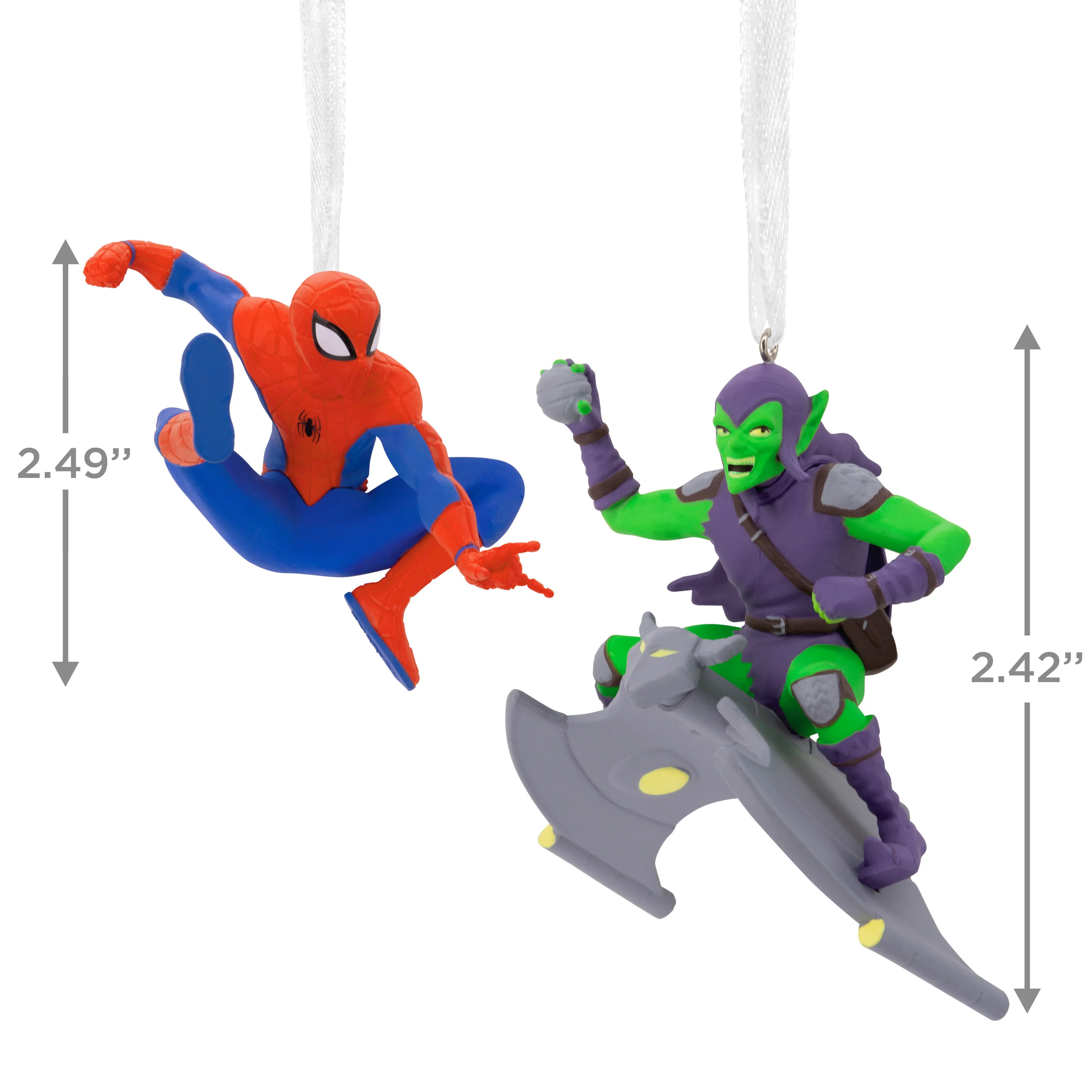 Storied Moments MARVEL Ornaments - Set of 2 - Spider-Man & Green Goblin - Image 4