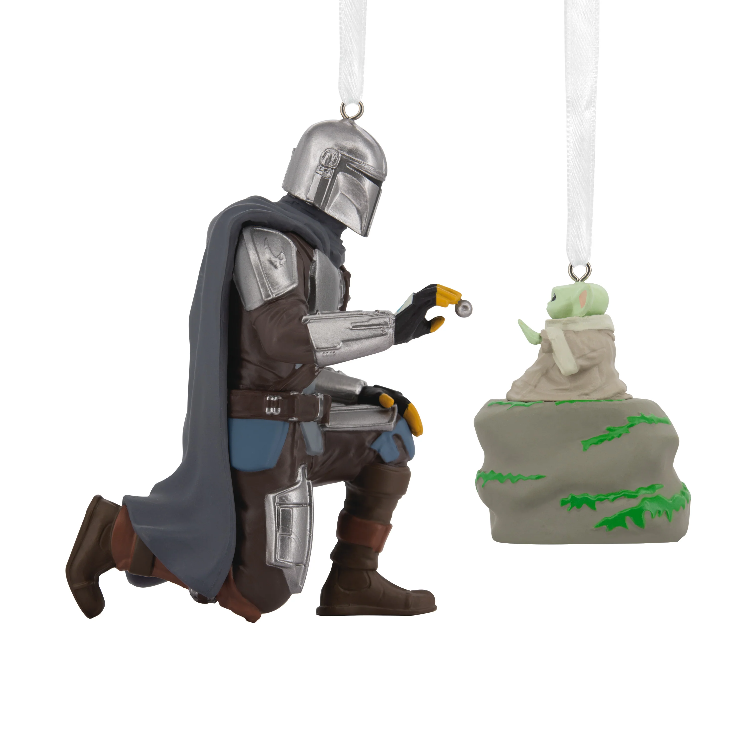 Storied Moments Star Wars™ Ornaments - Set of 2 - The Mandalorian™ & Grogu™