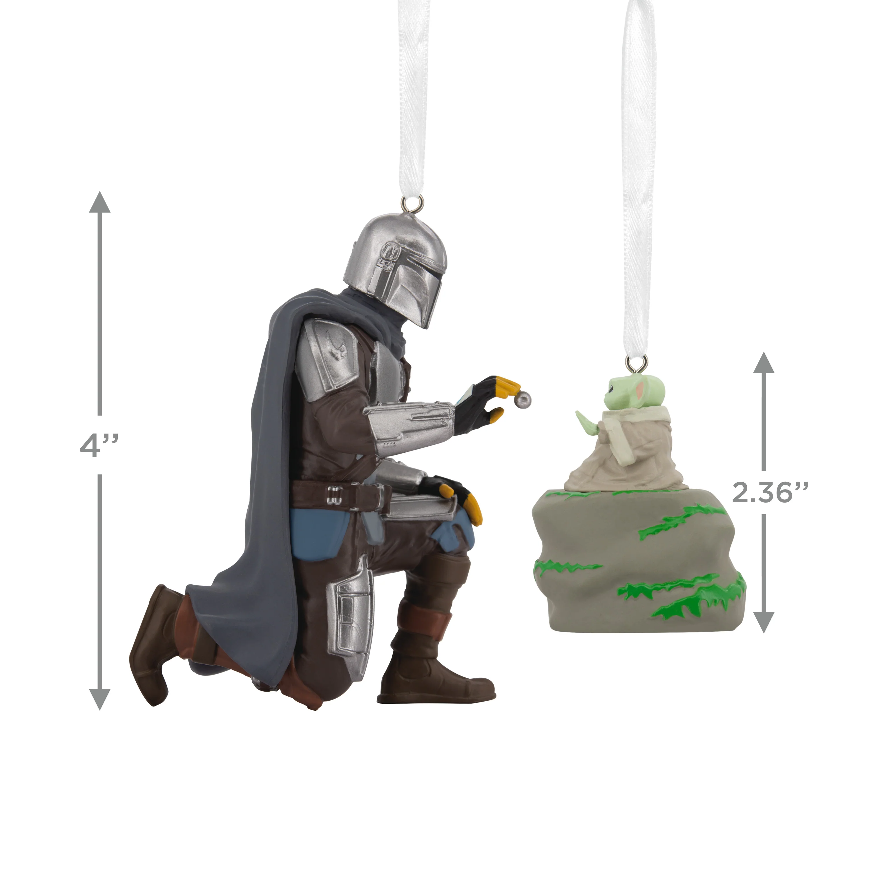 Storied Moments Star Wars™ Ornaments - Set of 2 - The Mandalorian™ & Grogu™ - Image 4