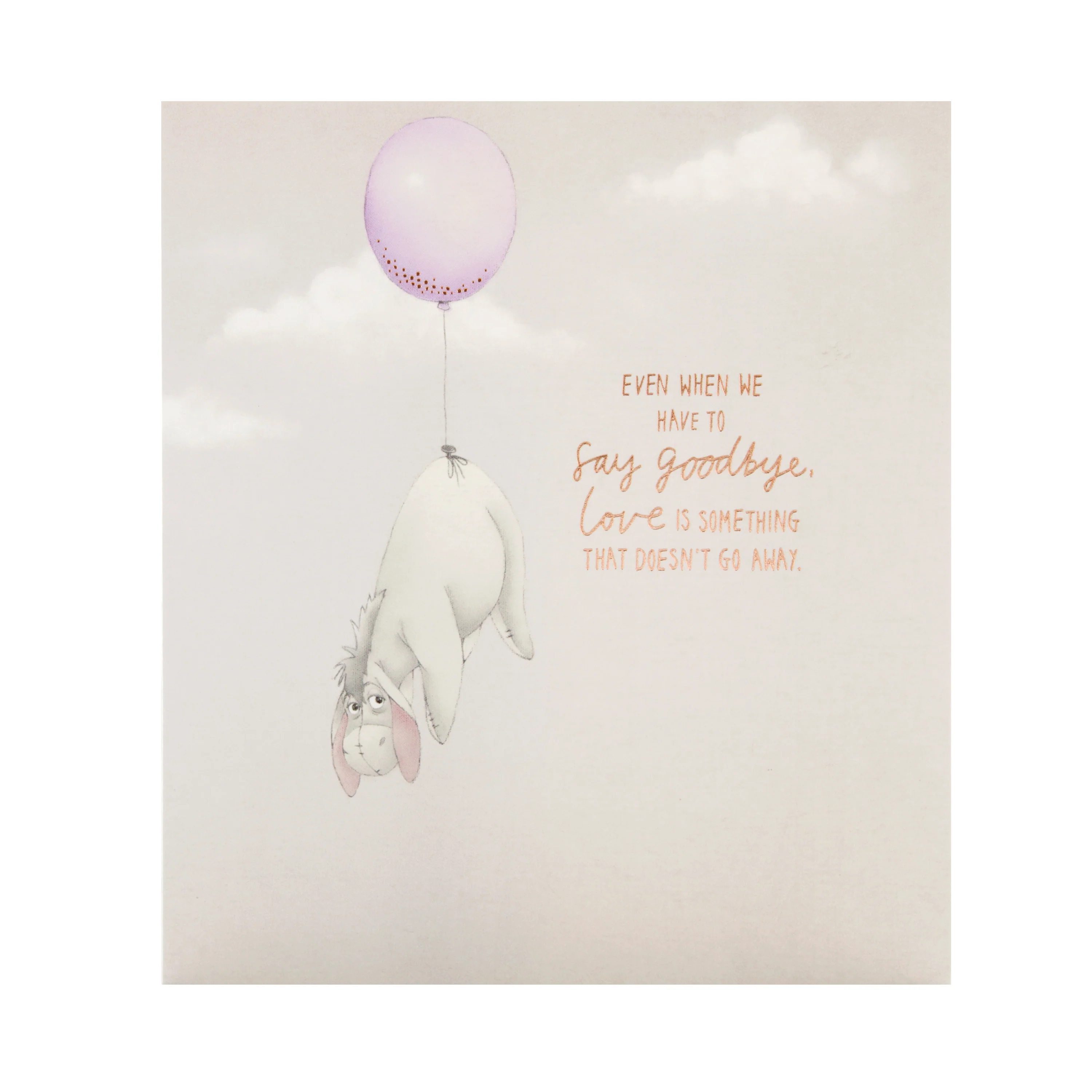 Sympathy Card from The Hallmark Studio - Cute Disney Eeyore Design - Image 3