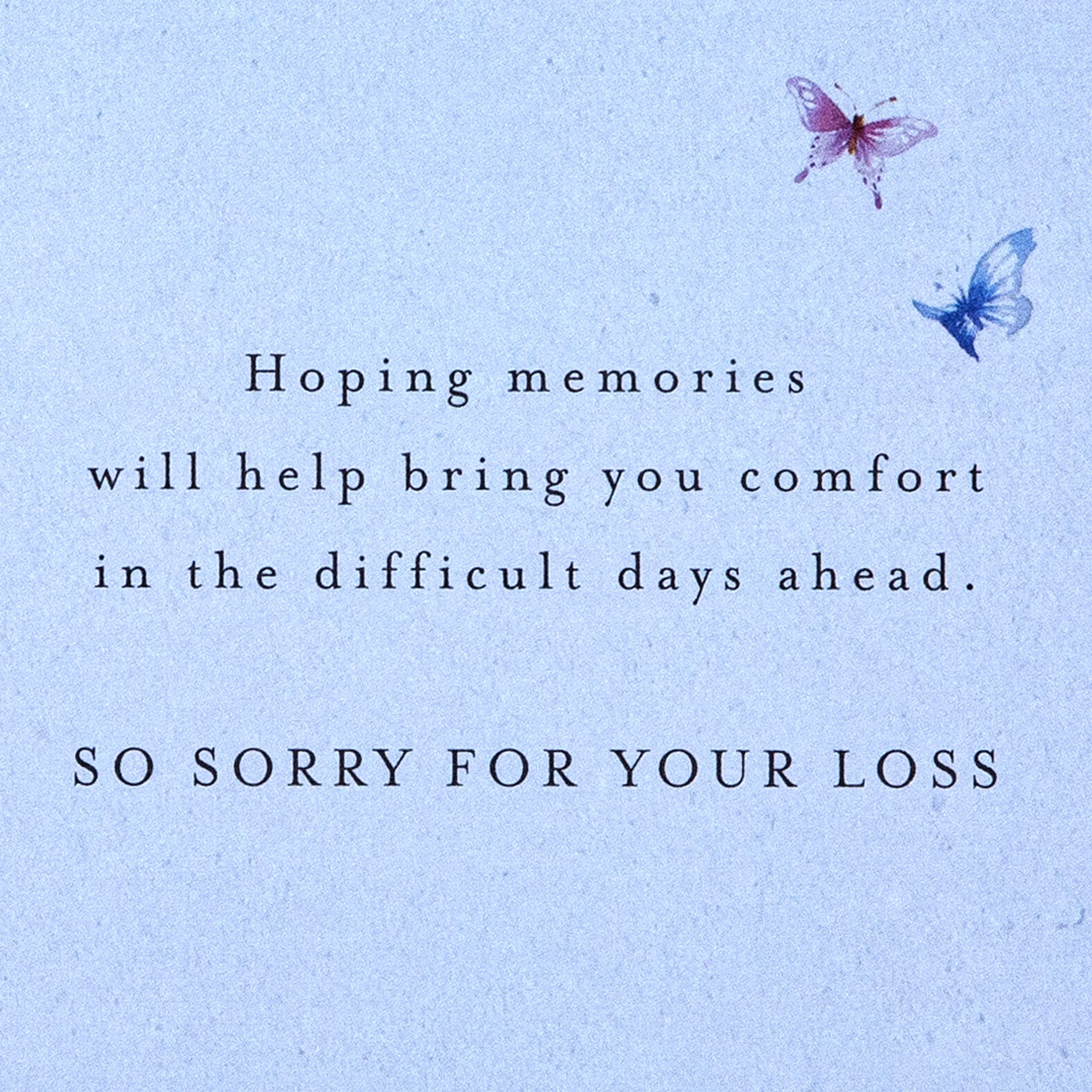 Sympathy Card - Lucy Cromwell Flowers & Butterflies Design - Image 3
