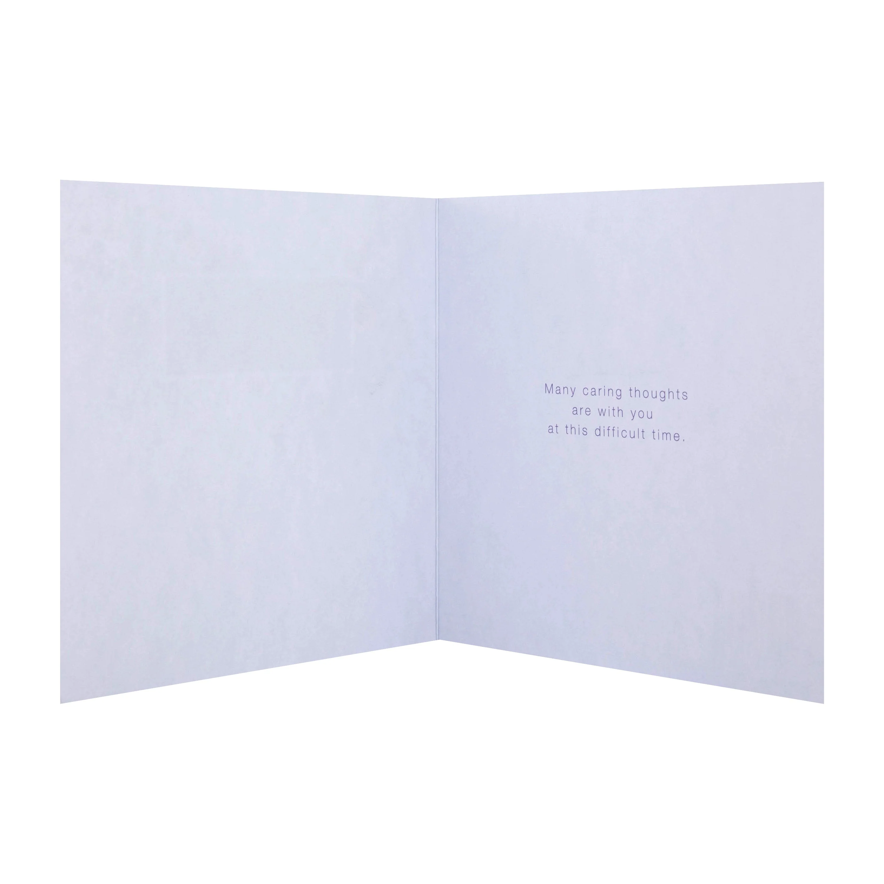 Sympathy Card - Purple Floral Design - Image 2