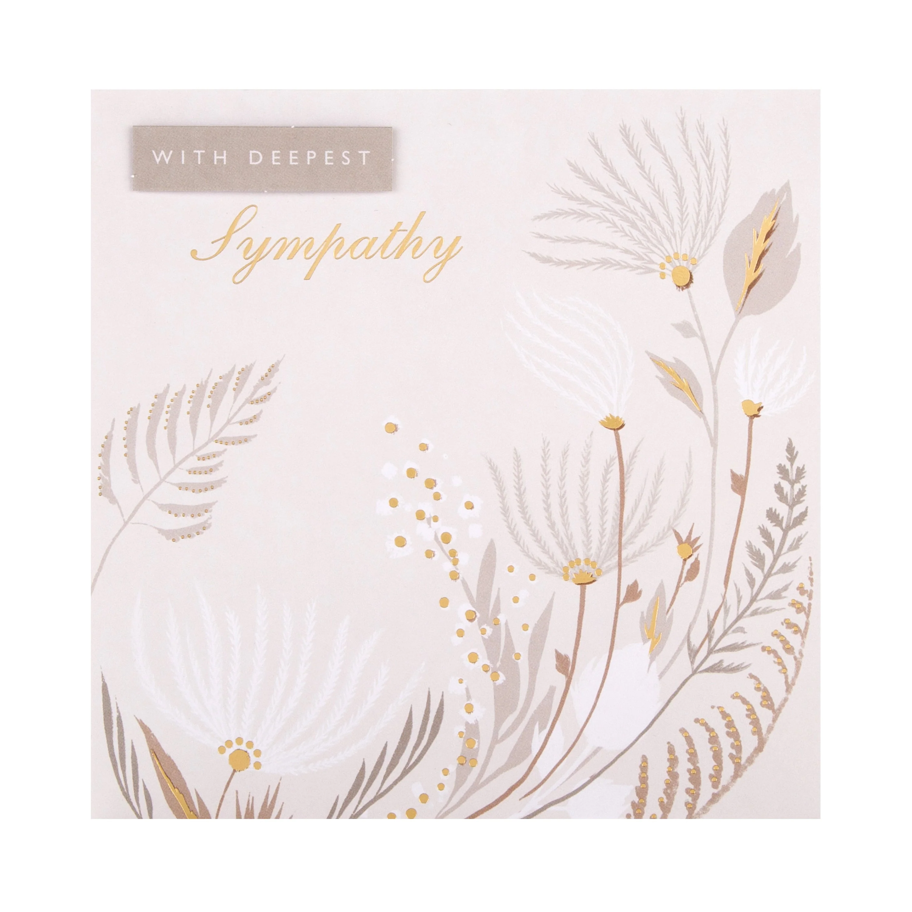 Sympathy Card - Traditional Floral Design - Image 3