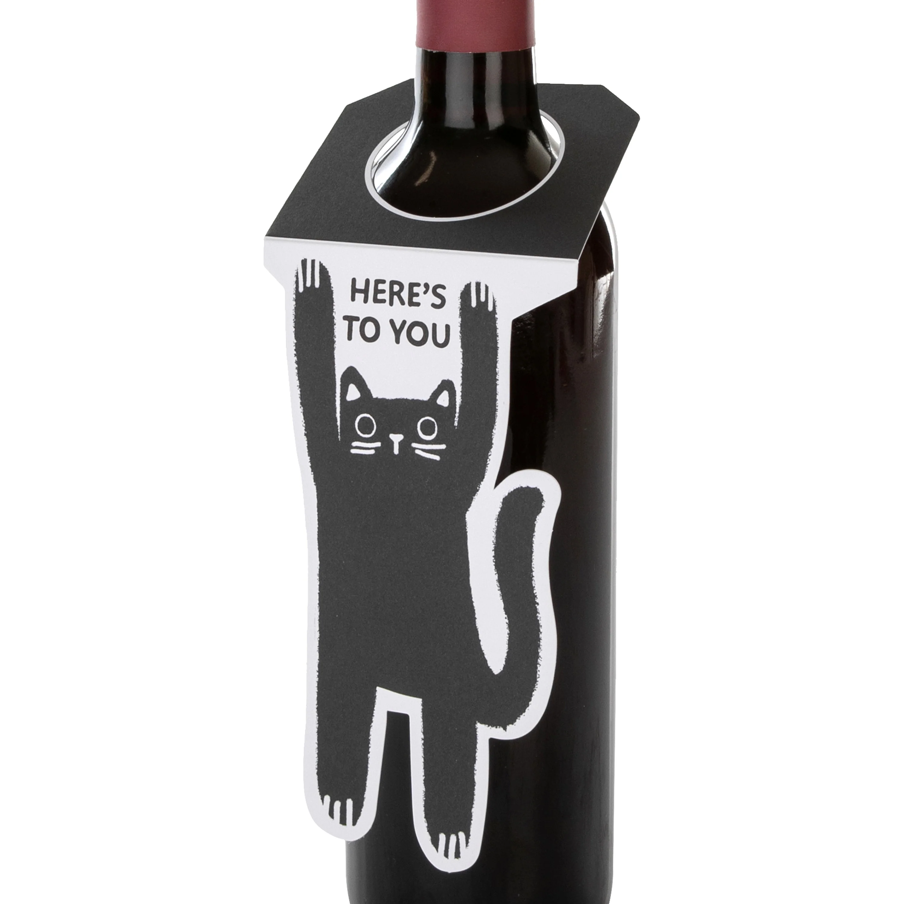 Tag-Ons Bottle Gift Tags Pack of 3 - Monochrome Cartoon Characters Design - Image 8