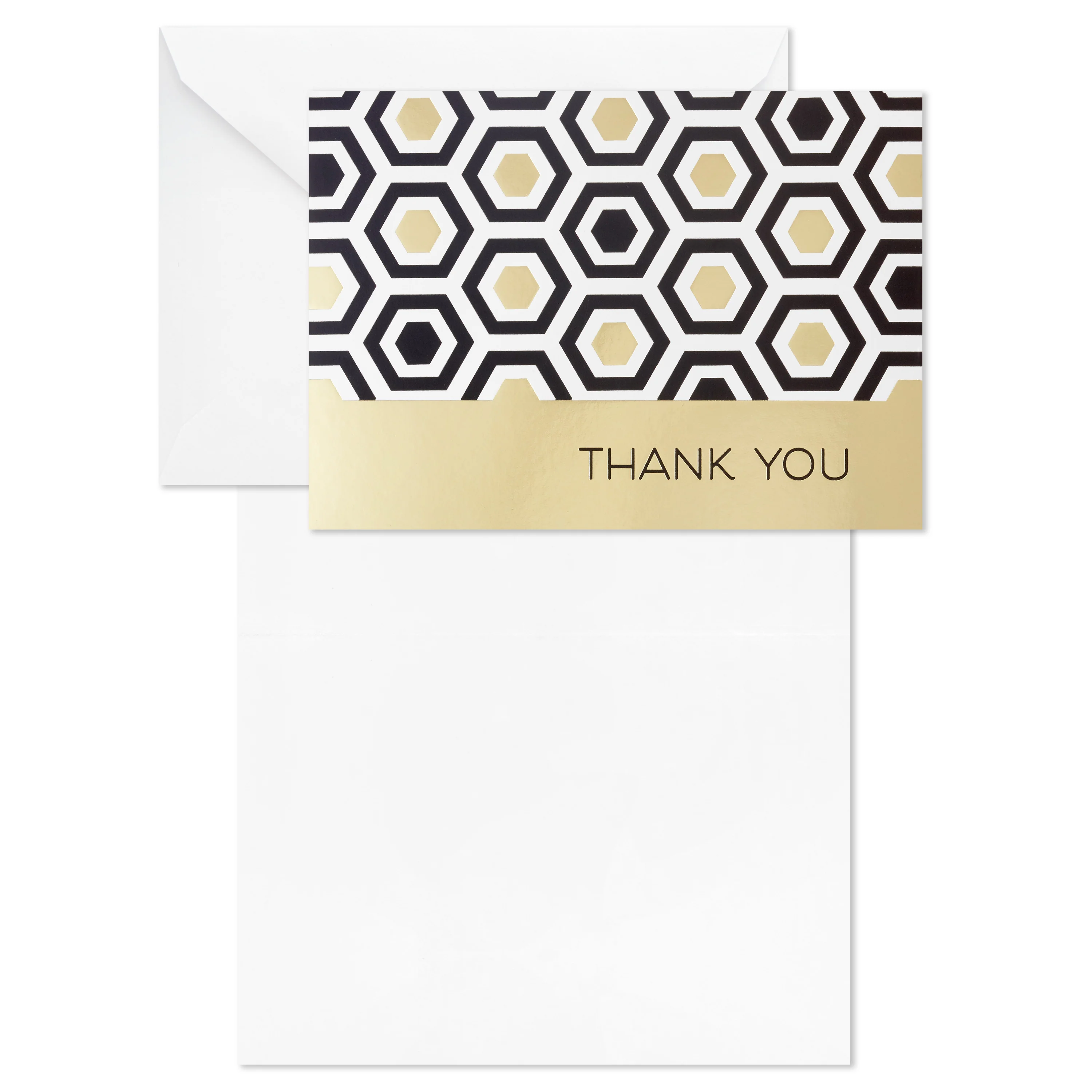 Thank You Cards Multipack - Pack of 40 in 4 Gold Foil Designs - Image 2
