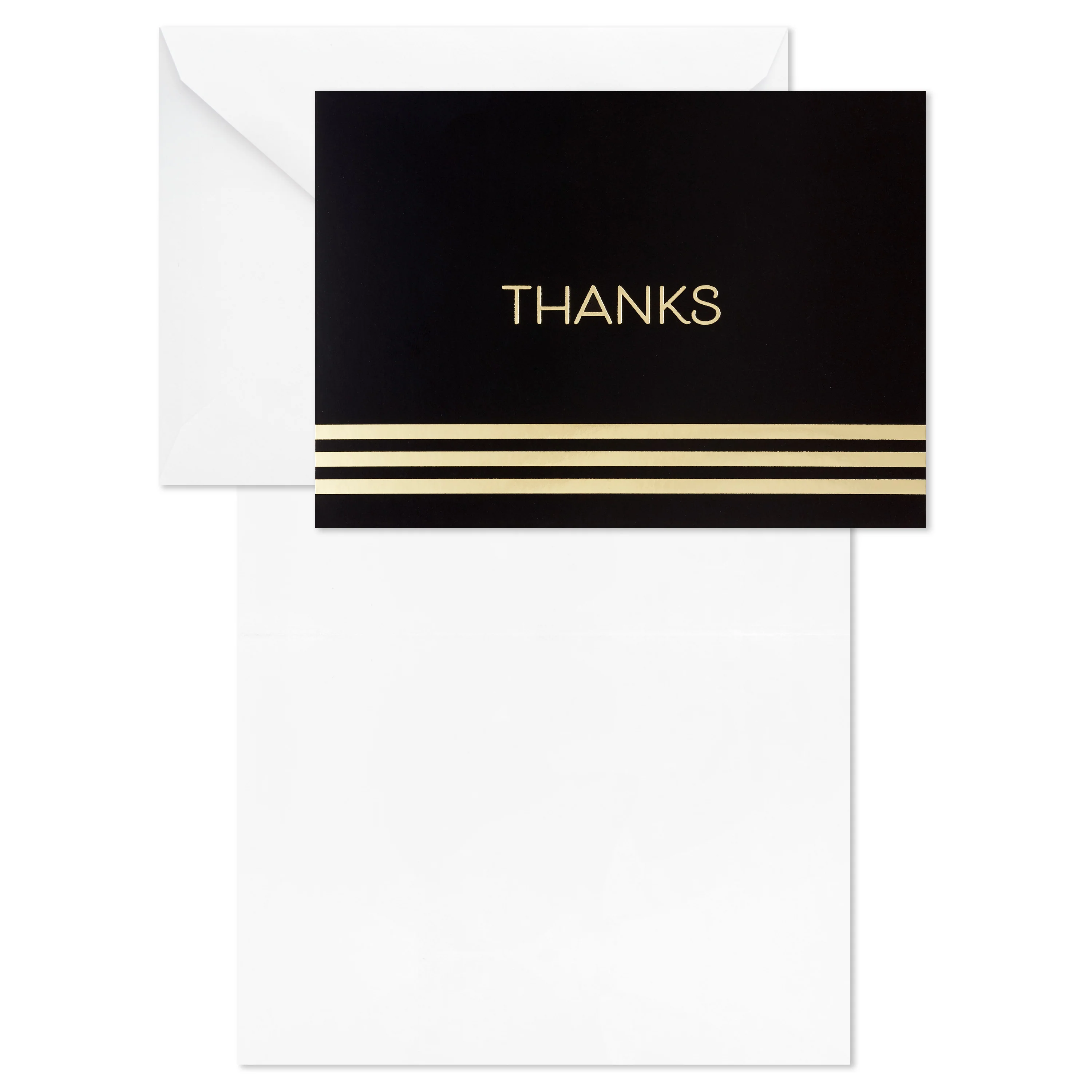 Thank You Cards Multipack - Pack of 40 in 4 Gold Foil Designs - Image 3