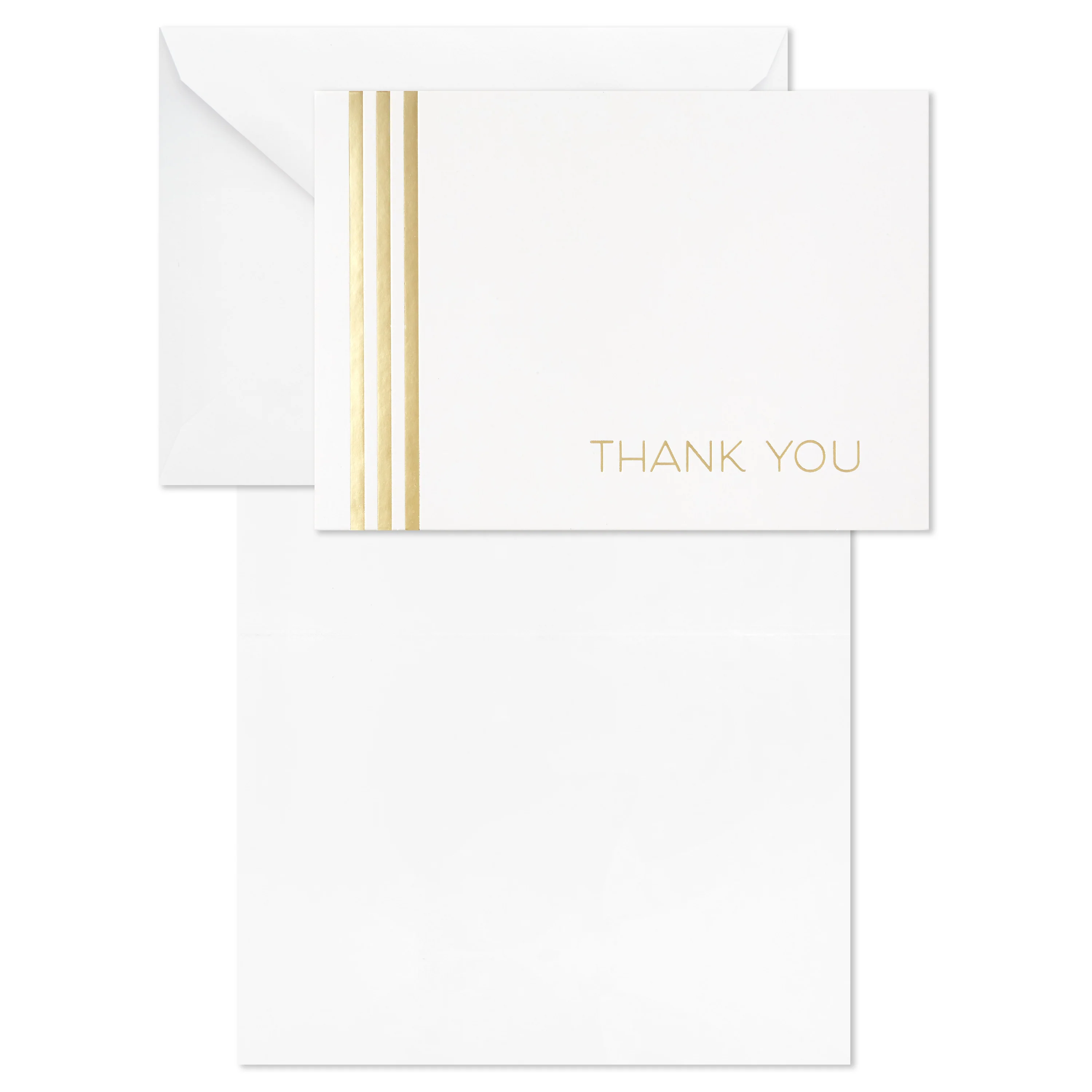 Thank You Cards Multipack - Pack of 40 in 4 Gold Foil Designs - Image 4