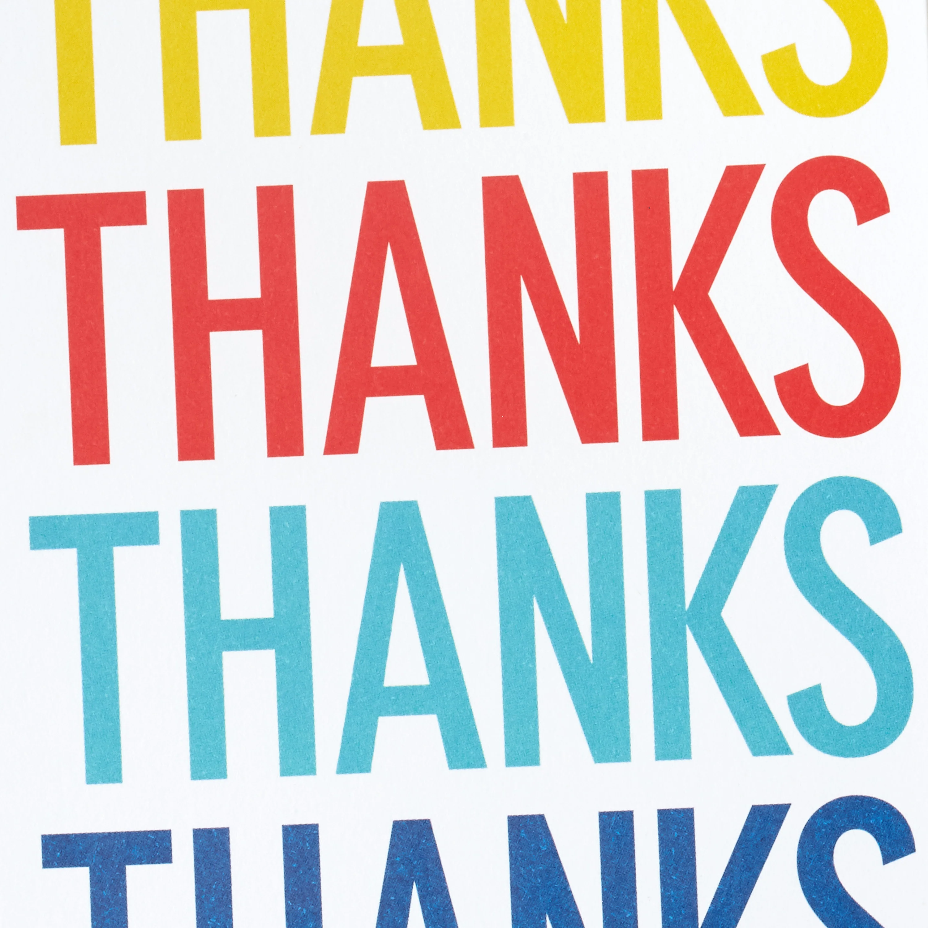 Thank You Cards Multipack - Pack of 48 in 4 Rainbow Lettering Designs - Image 3