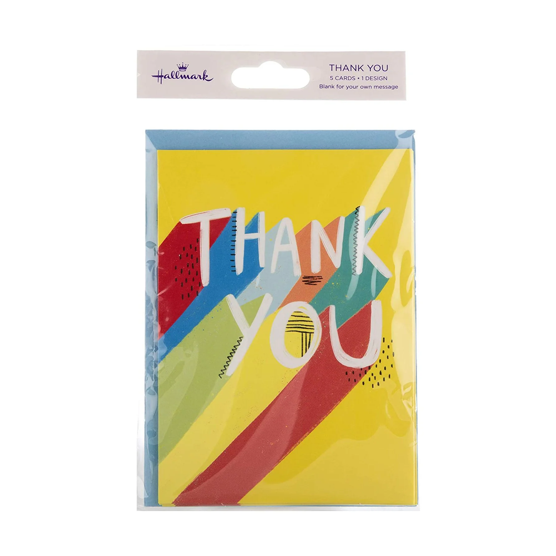 Thank You Cards - Pack of 5 in 1 Colourful Design - Image 2