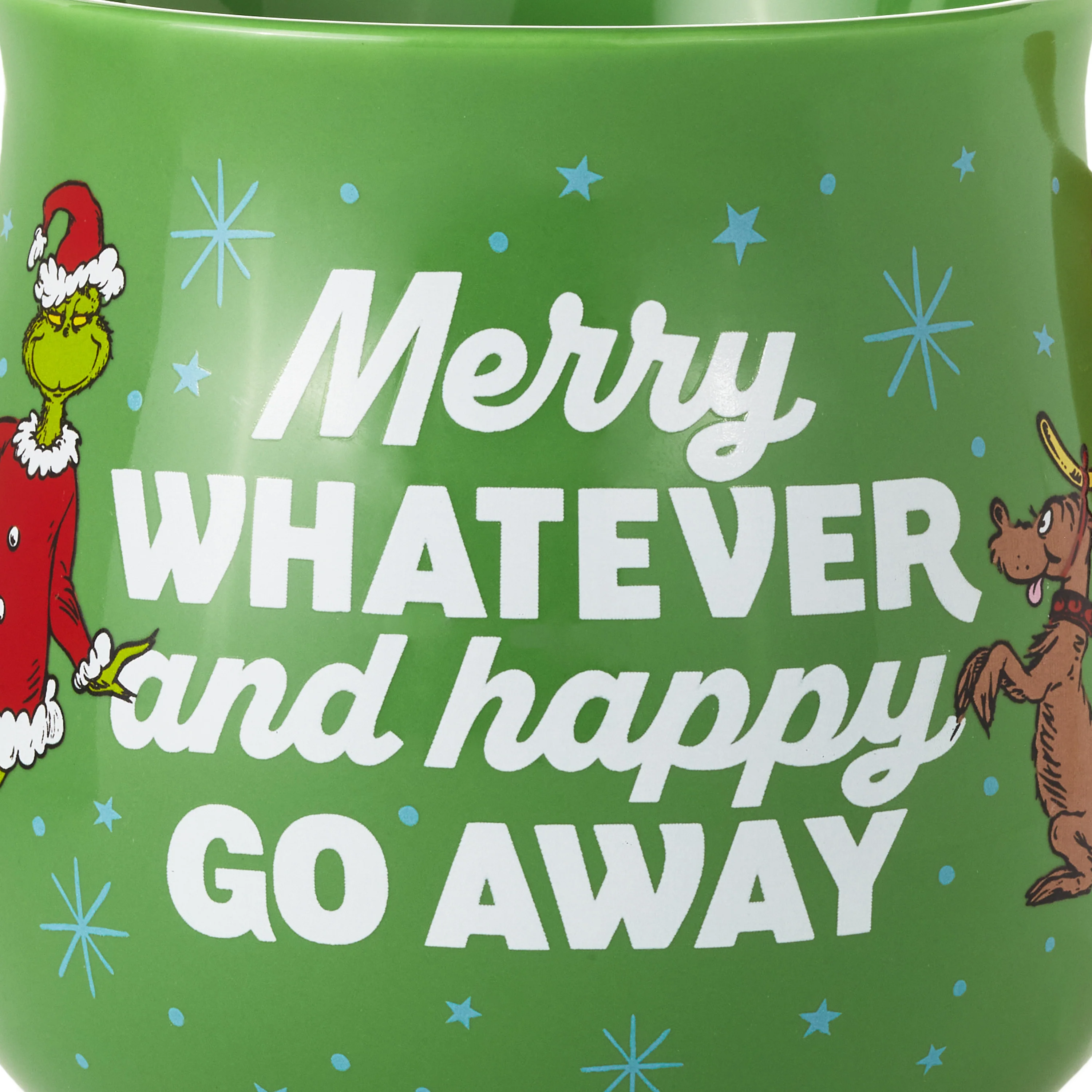 The Grinch 'Merry Whatever and Happy Go Away' Ceramic Mug - Image 3