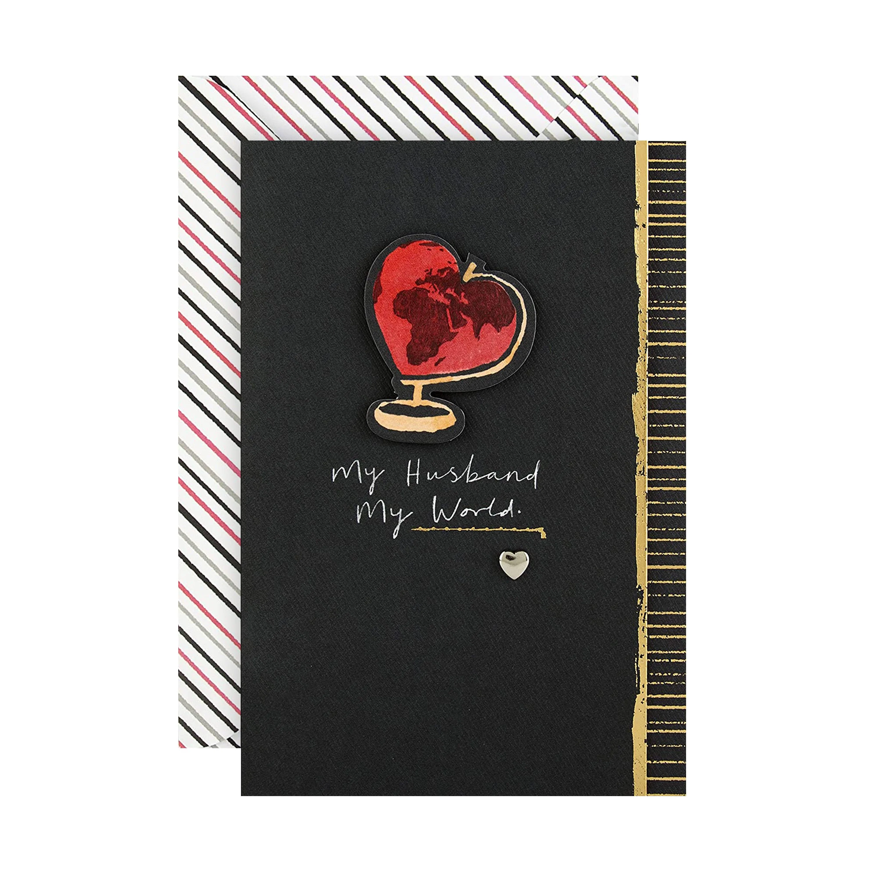 Valentine Card for Husband - 3D Effect "My World' Design