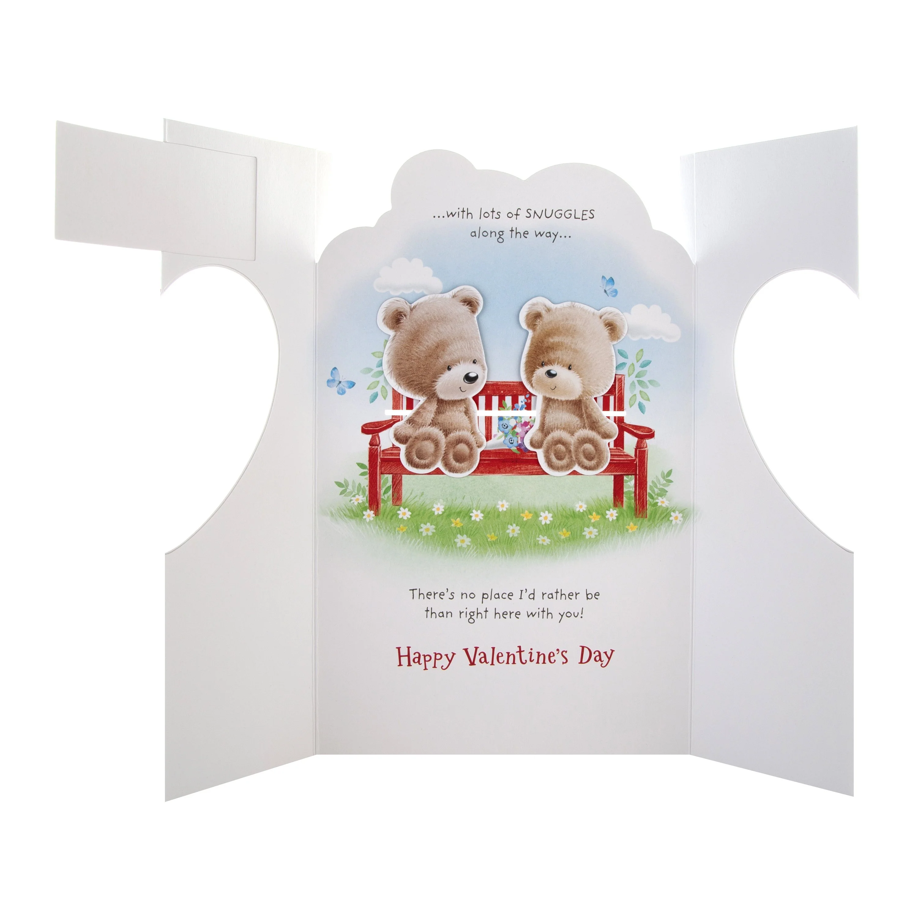 Valentine Card for Husband - Cute Die-cut Moving Design - Image 4