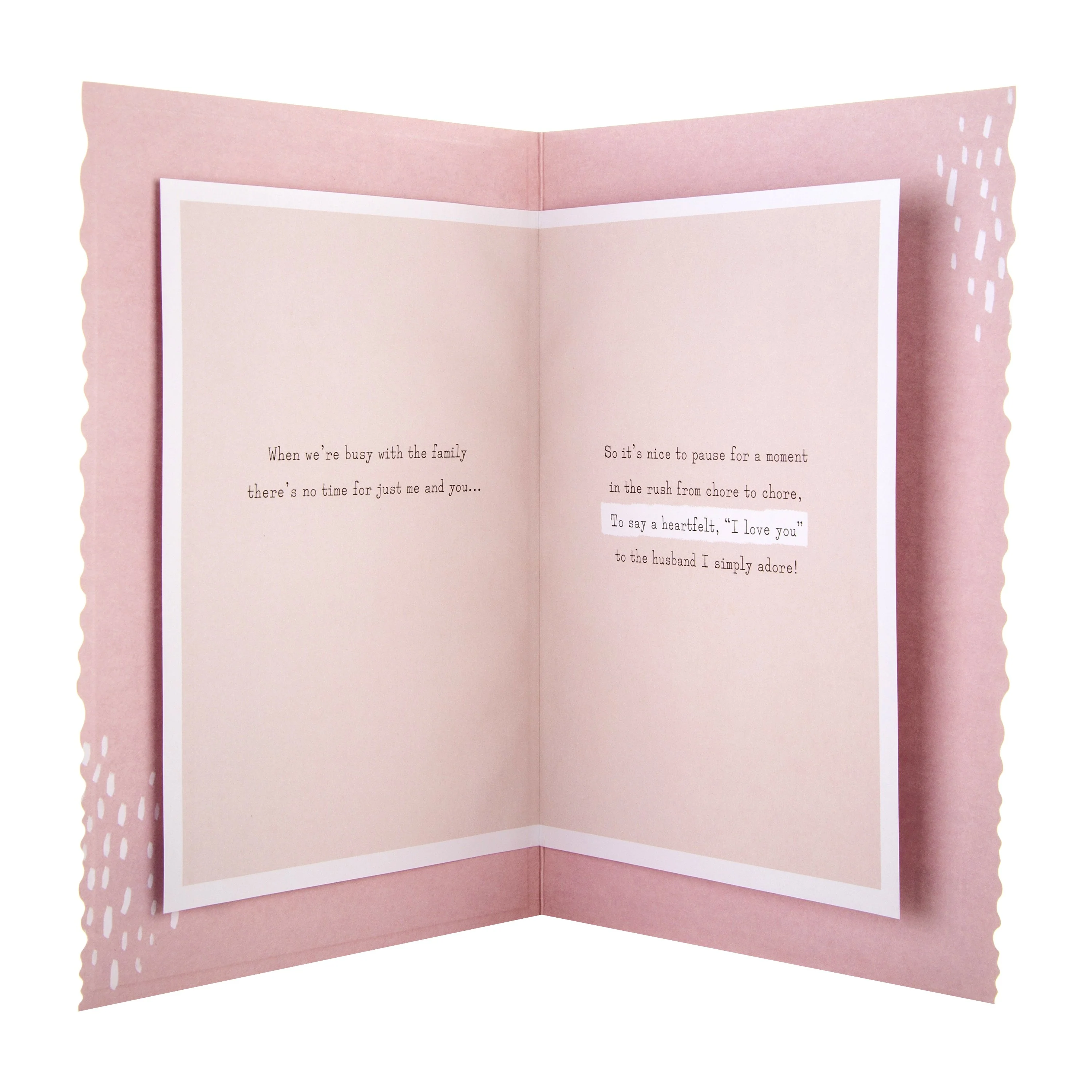 Valentine Card for Husband -Cute Dogs and Hearts Design - Image 3
