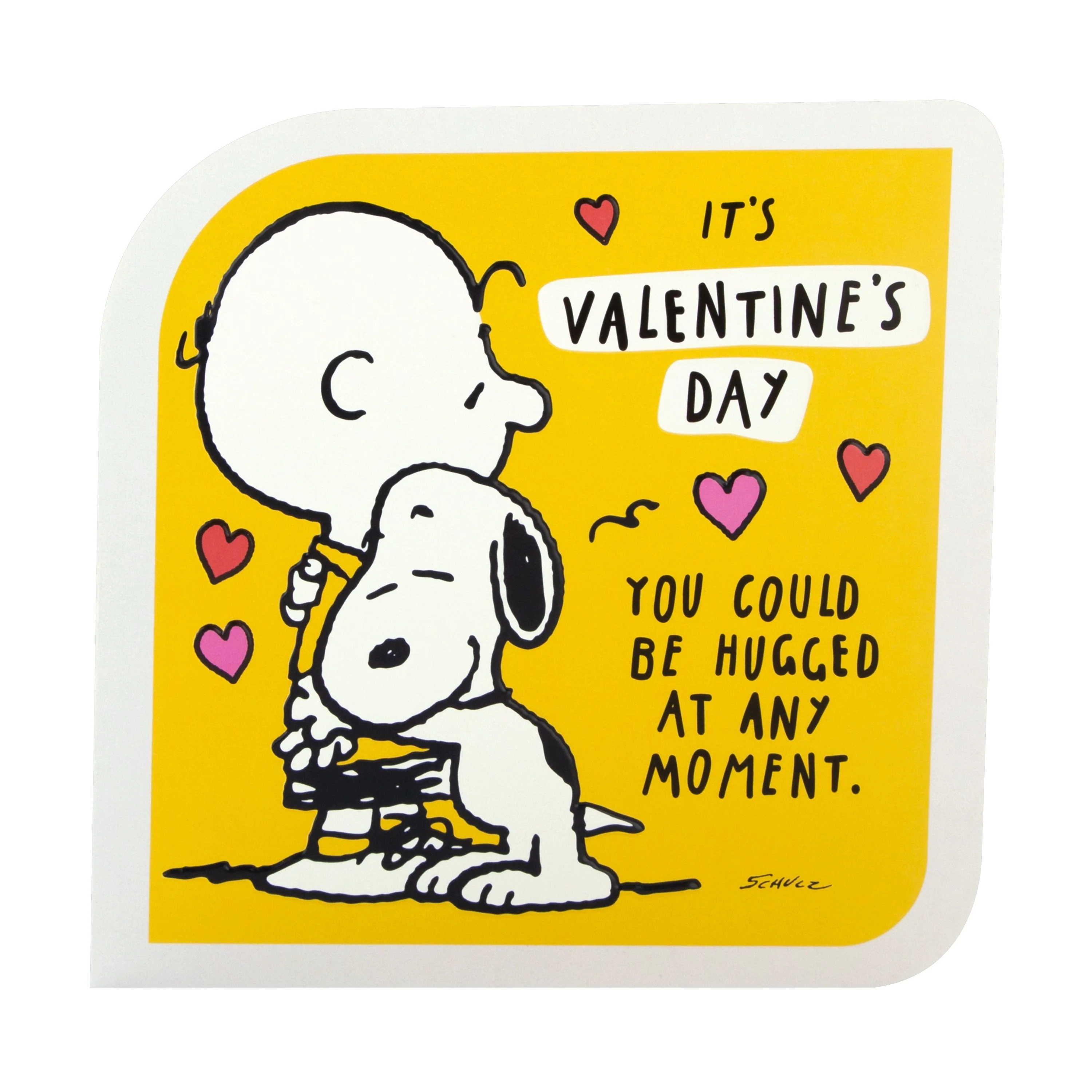 Valentine's Card for One I Love - Cute PEANUTS™ Hug Design - Image 3