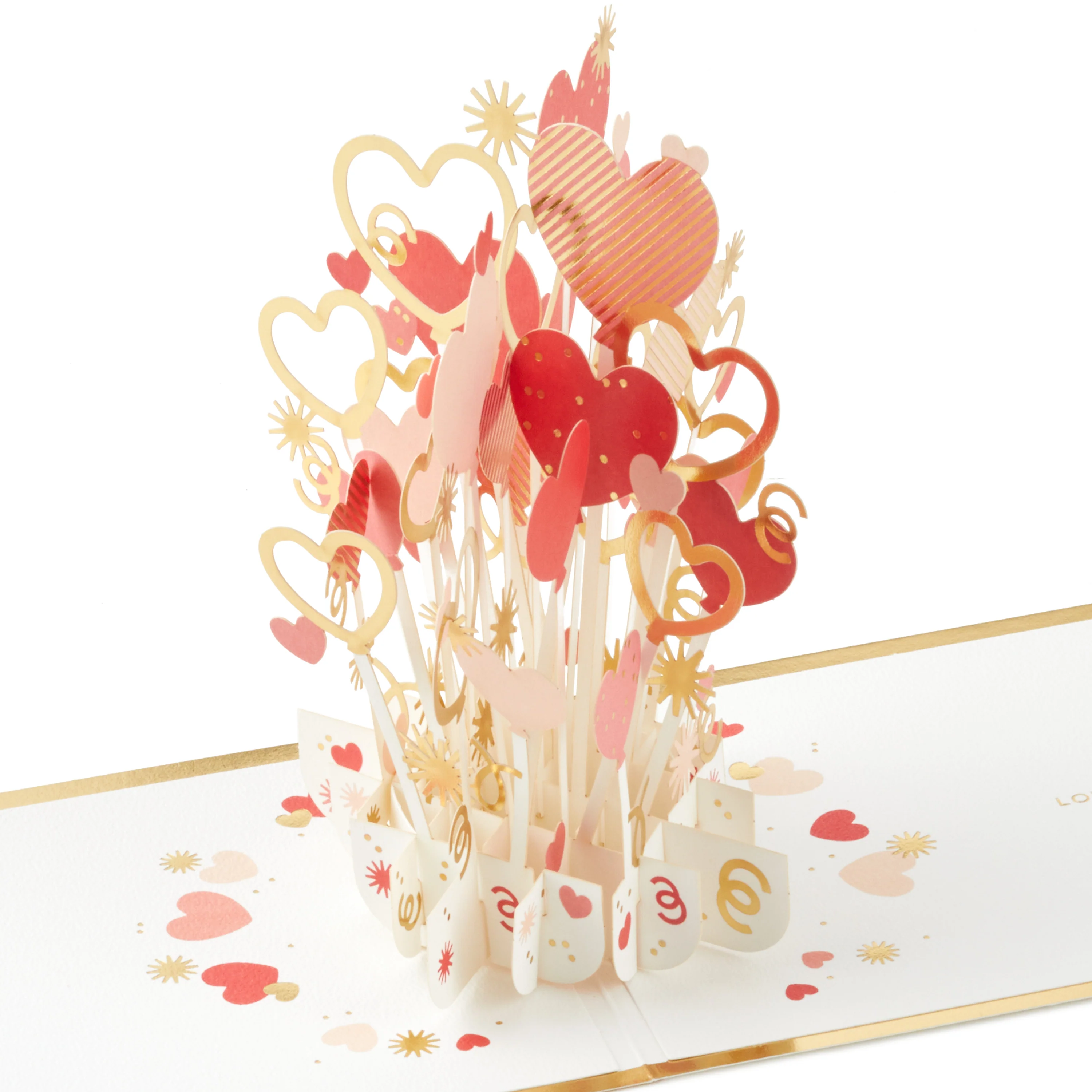 Valentine's Day Card - 3D & Pop Up Heart Bouquet Design