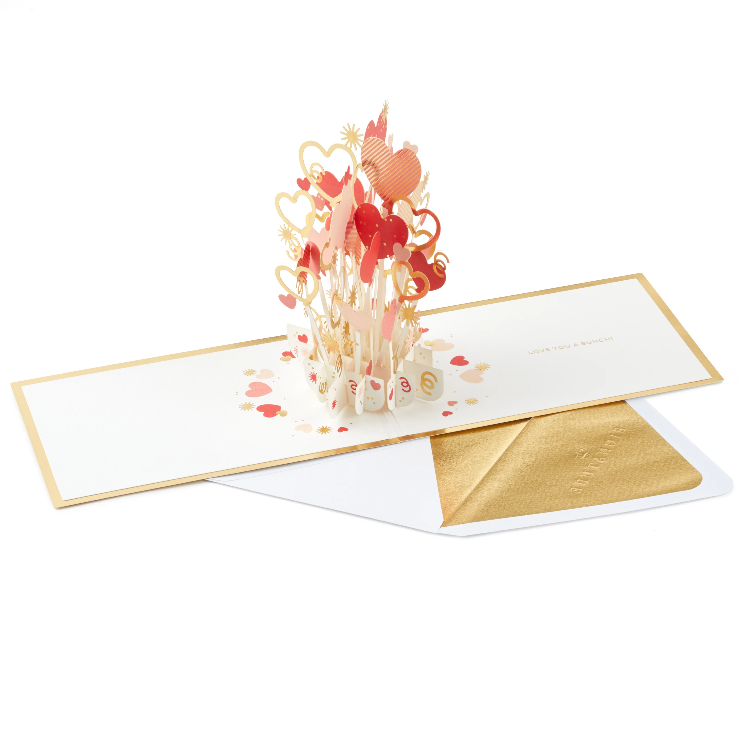 Valentine's Day Card - 3D & Pop Up Heart Bouquet Design - Image 2