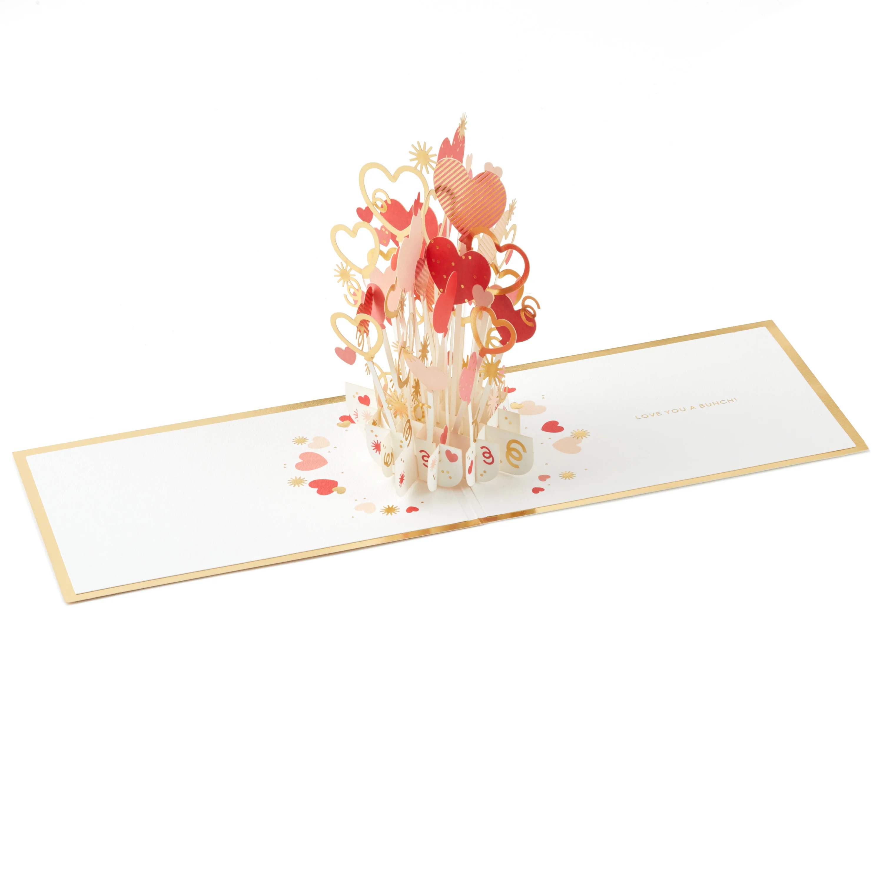 Valentine's Day Card - 3D & Pop Up Heart Bouquet Design - Image 3