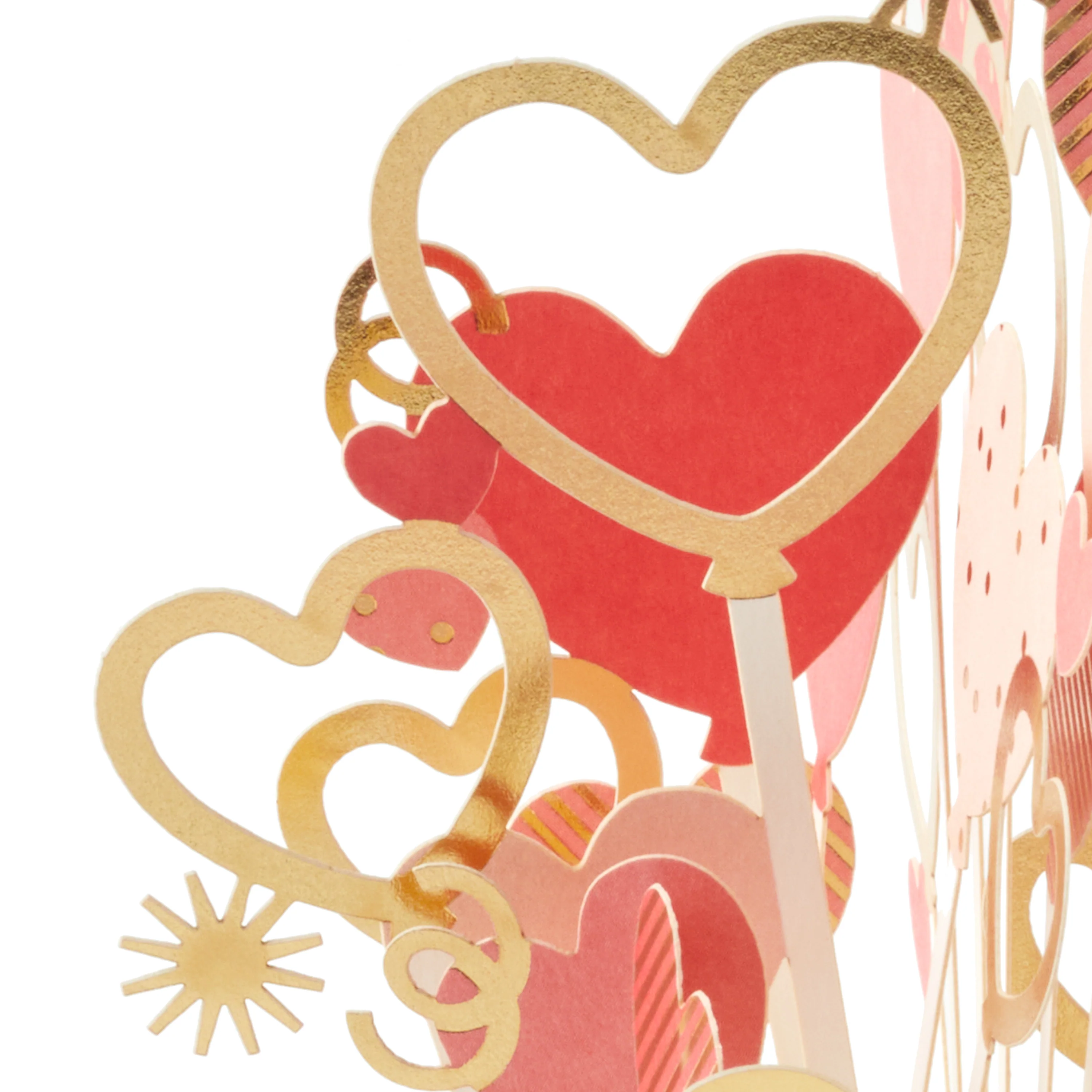 Valentine's Day Card - 3D & Pop Up Heart Bouquet Design - Image 5