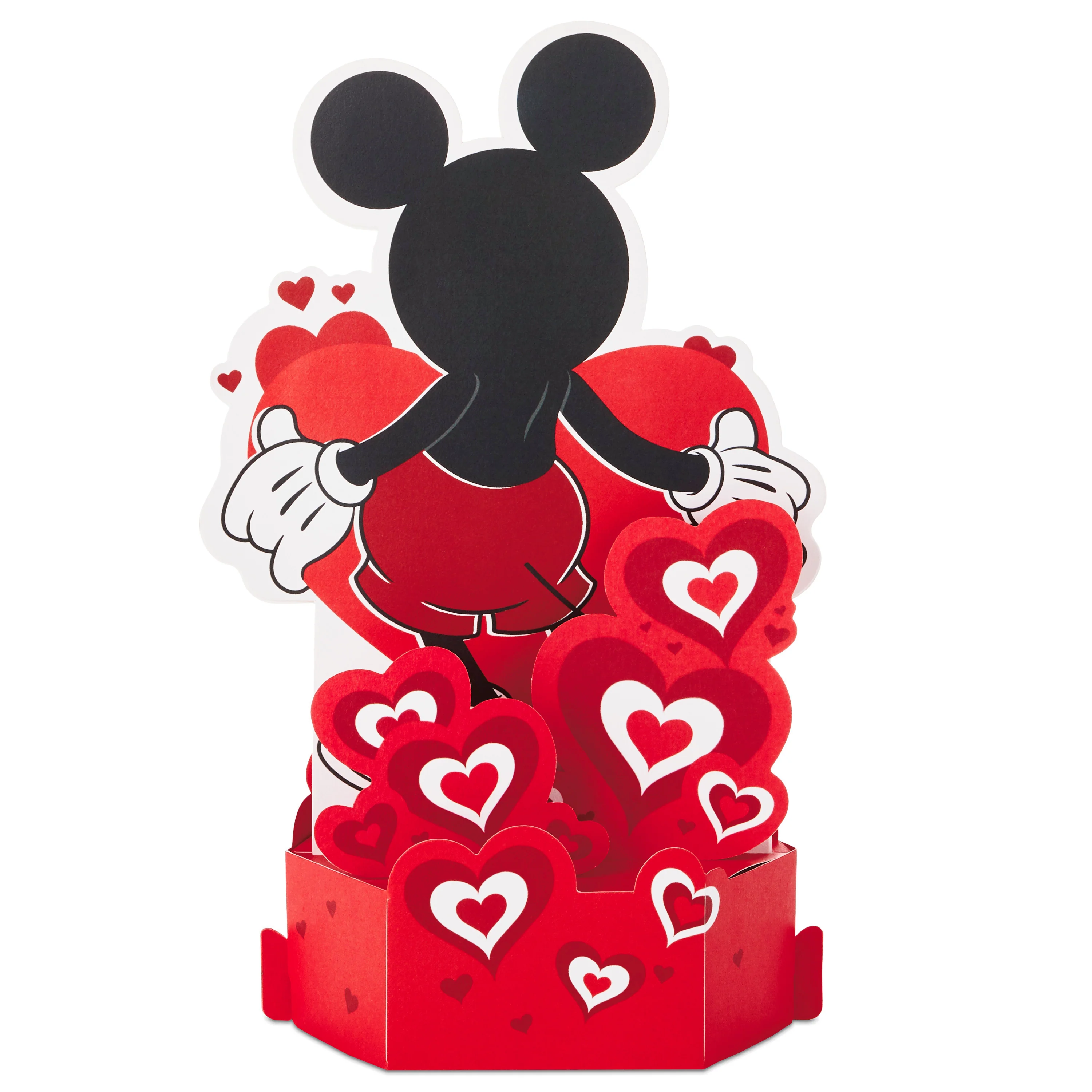 Valentine's Day Card - 3D & Pop Up Musical & Light Up Disney Mickey Mouse Design - Image 2
