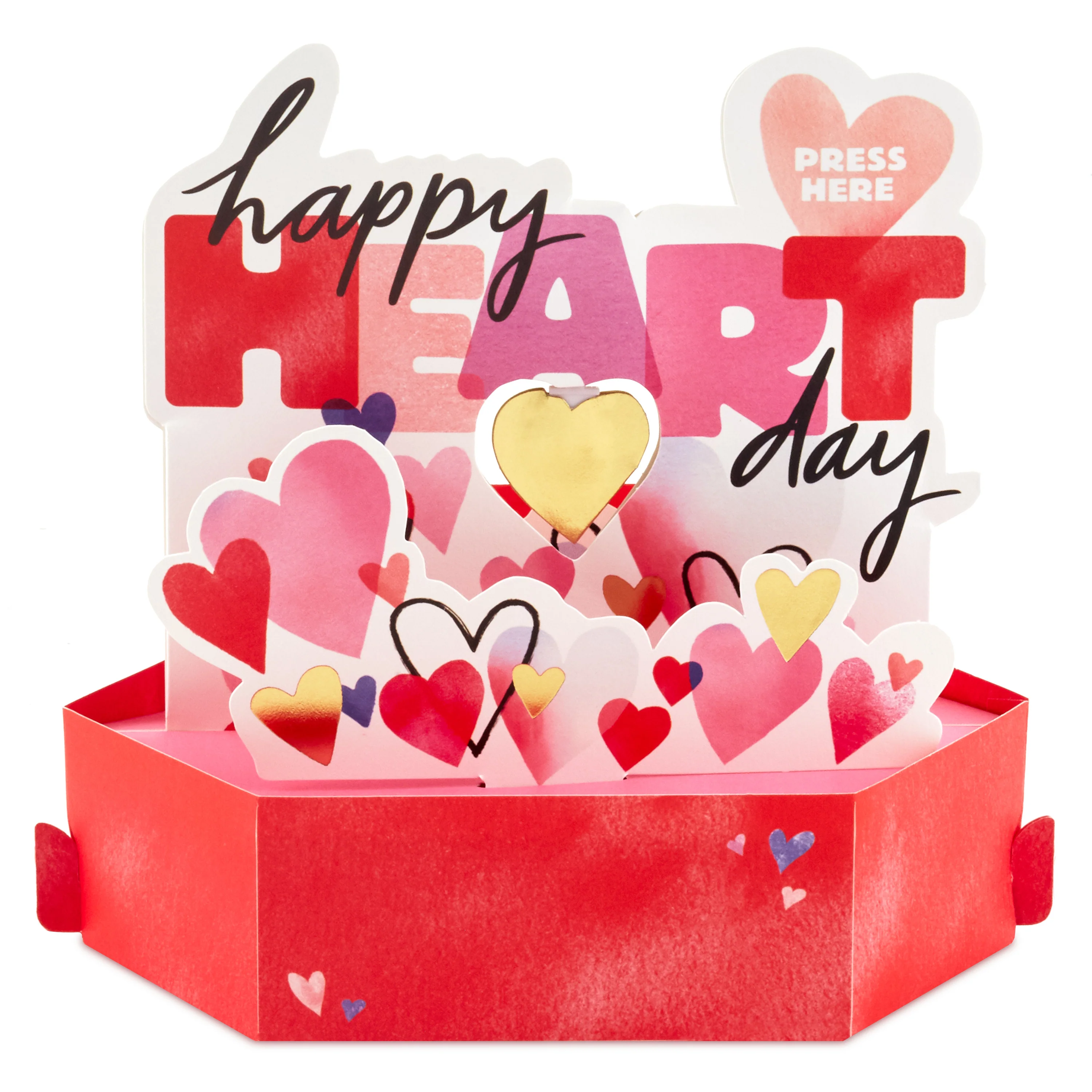 Valentine's Day Card - 3D & Pop Up Musical & Motion Hearts Design