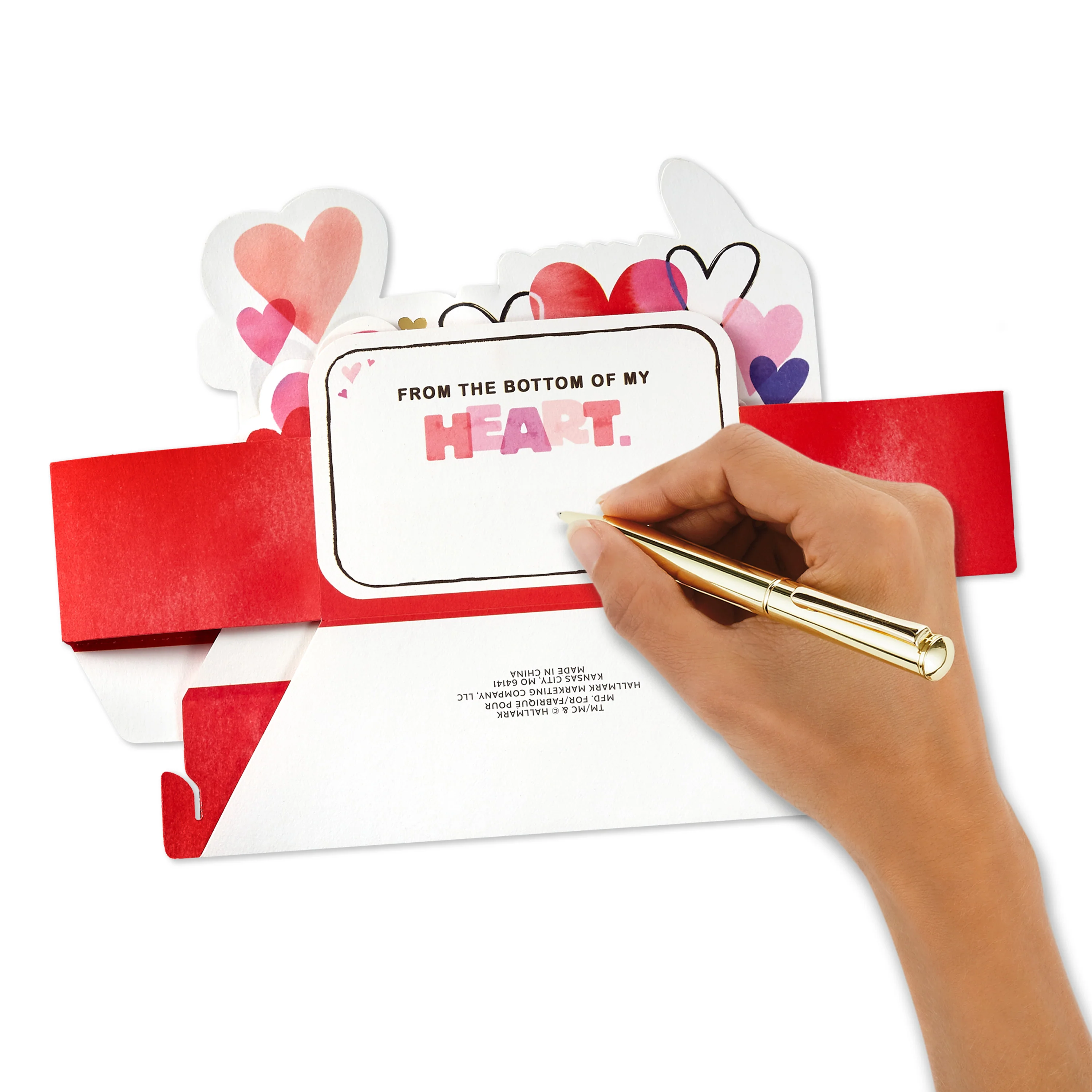 Valentine's Day Card - 3D & Pop Up Musical & Motion Hearts Design - Image 6