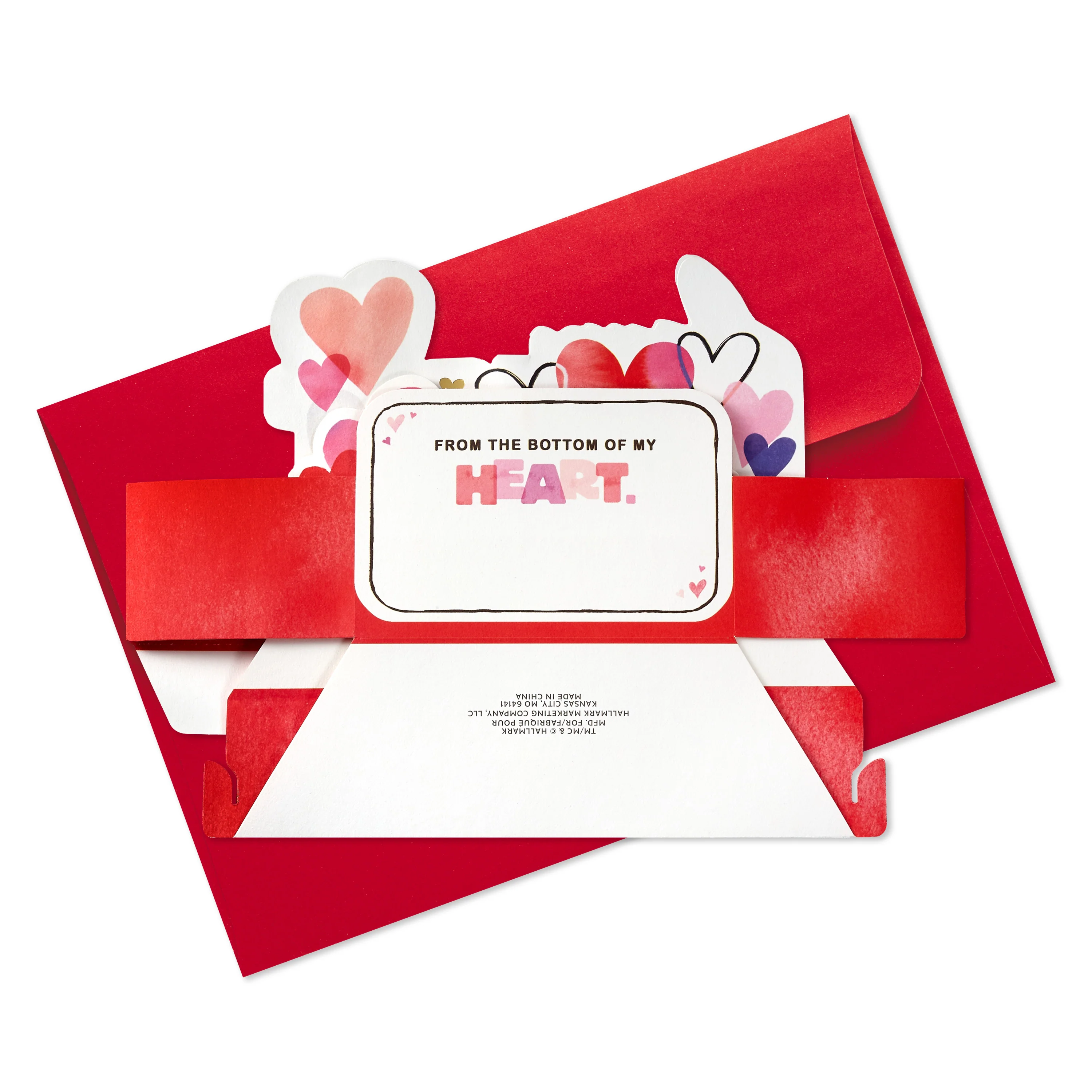 Valentine's Day Card - 3D & Pop Up Musical & Motion Hearts Design - Image 7