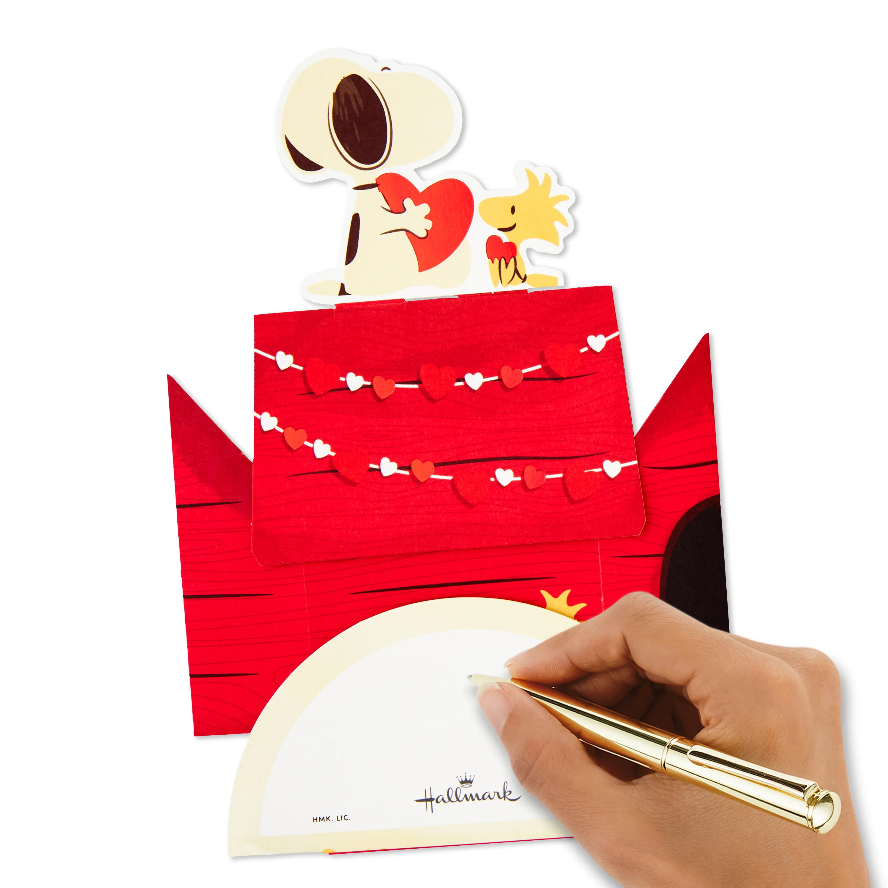 Valentine's Day Card - 3D Pop Up PEANUTS™ SNOOPY Doghouse Design - Image 7