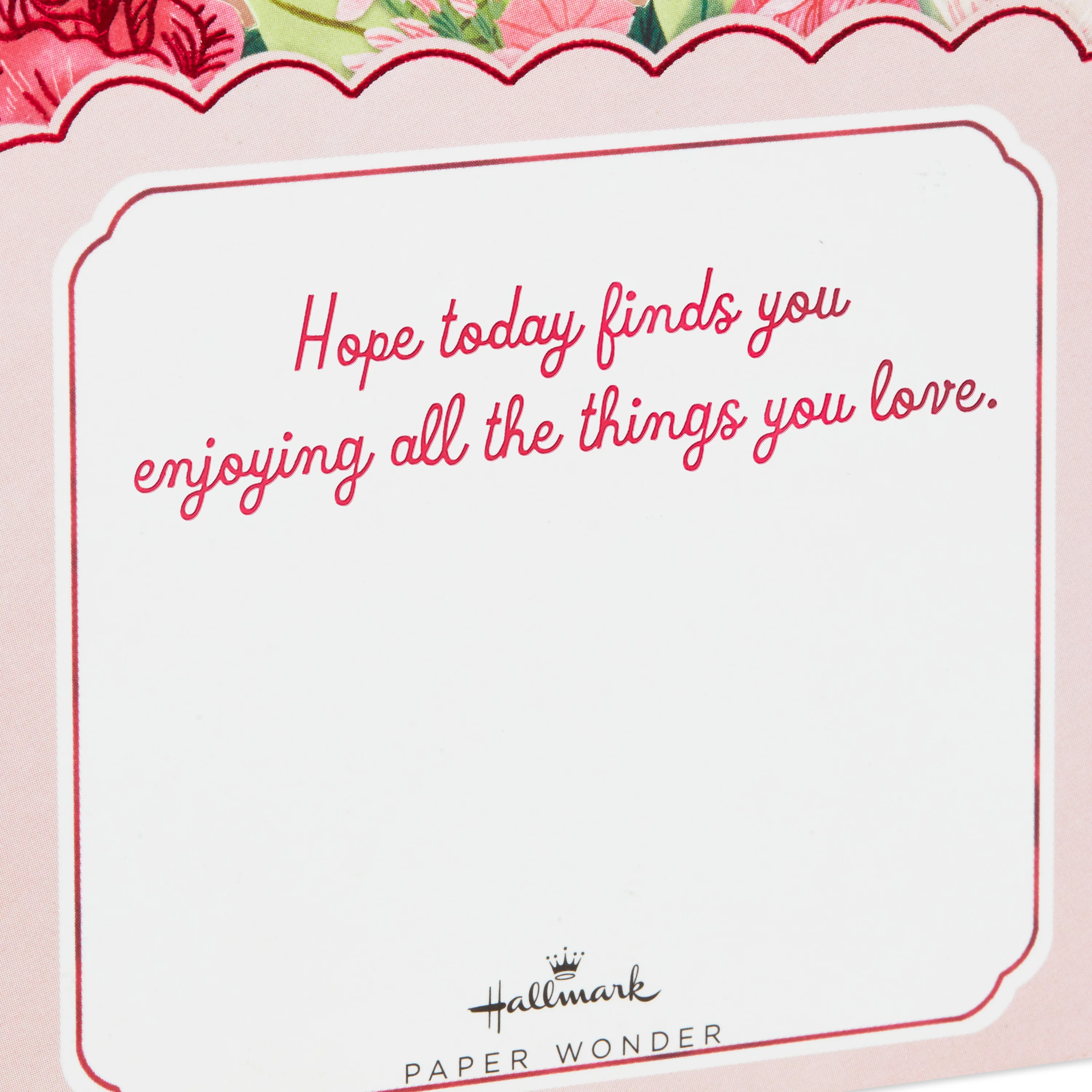 Valentine's Day Card - Mini 3D & Pop Up Pink Heart & Florals Design - Image 5