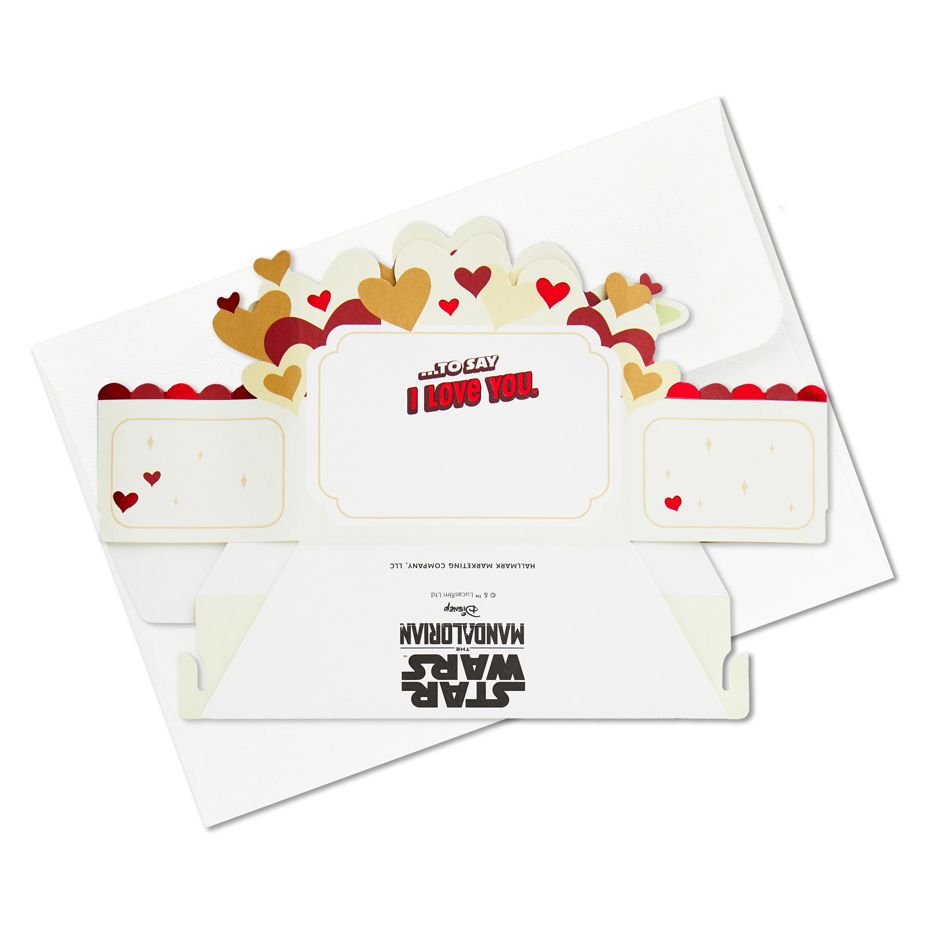 Valentine's Day Card - 3D Pop-Up The Mandalorian™ Grogu™ Design - Image 8