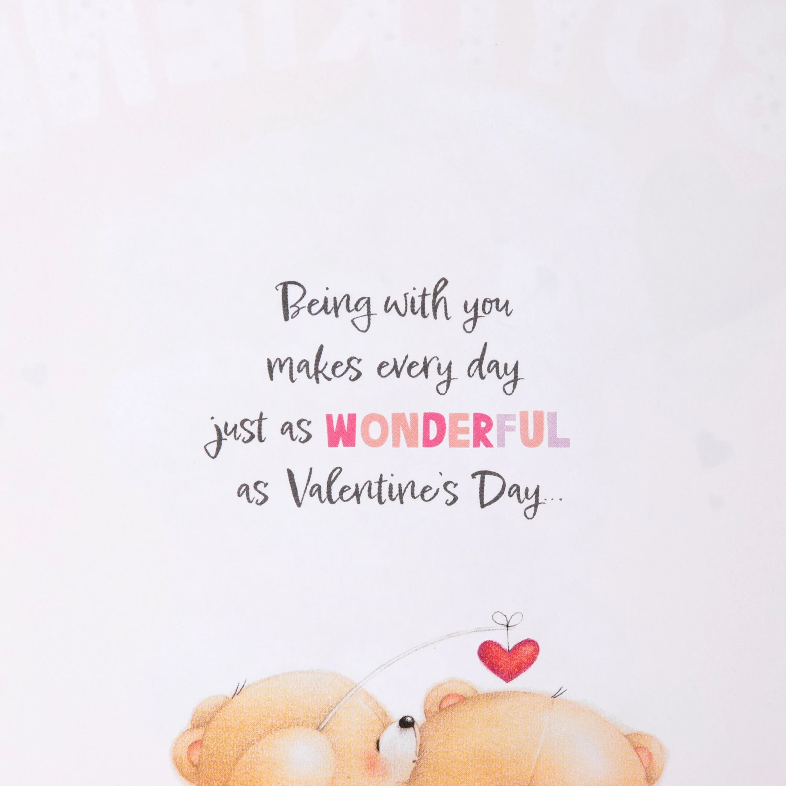 Valentine's Day Card for Boyfriend - Forever Friends Bear Hug - Image 3