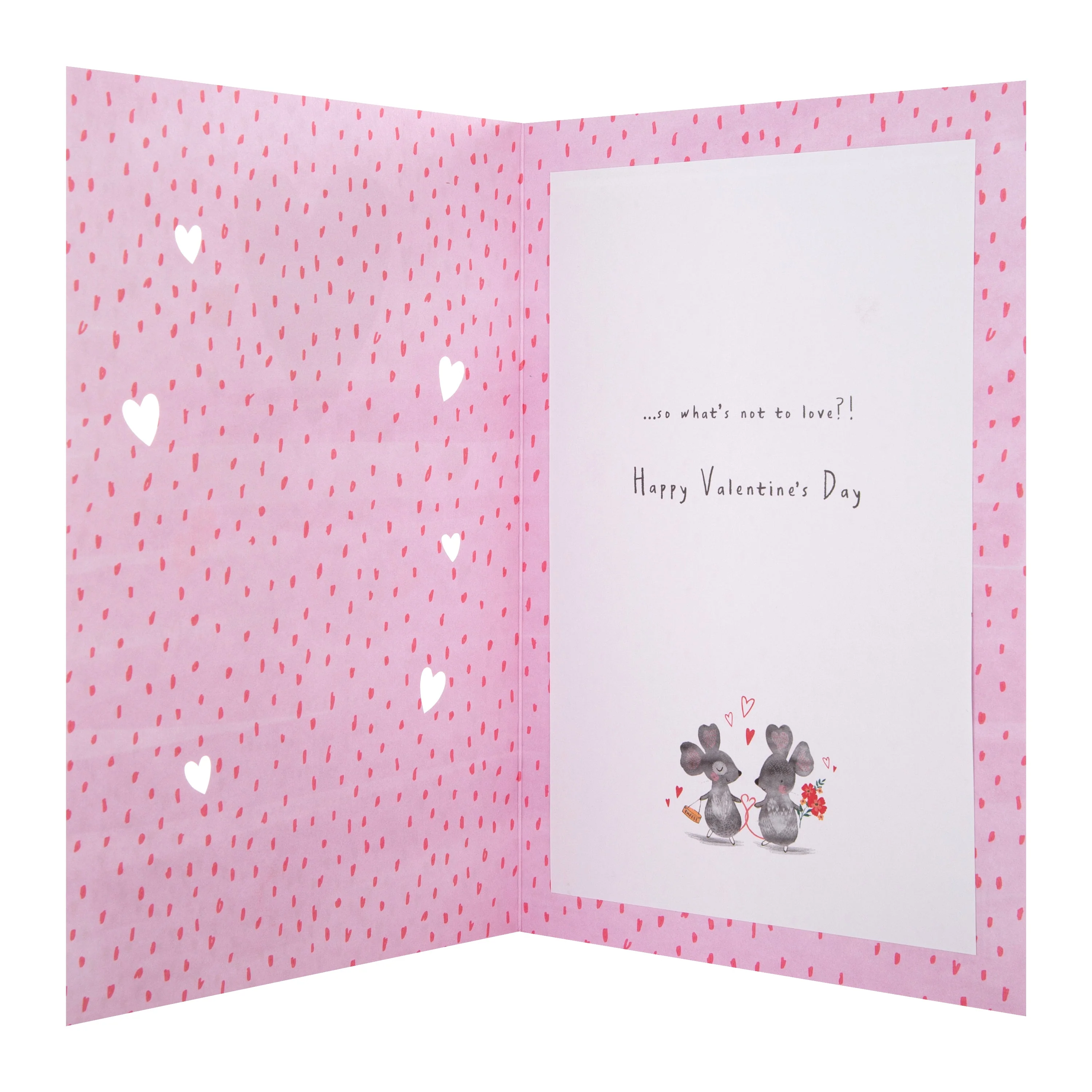 Valentine's Day Card - Cute Mice Design - Image 2
