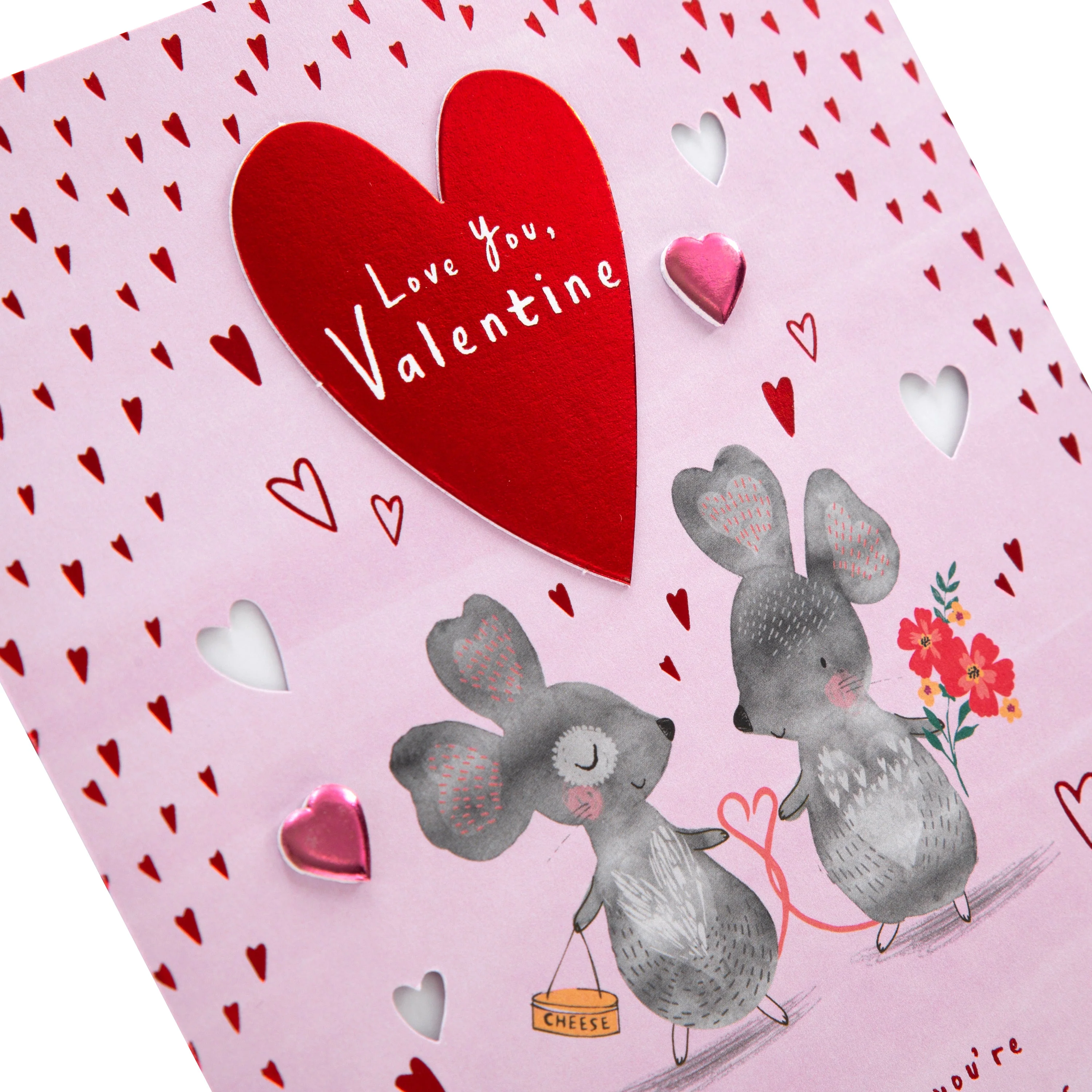 Valentine's Day Card - Cute Mice Design - Image 4