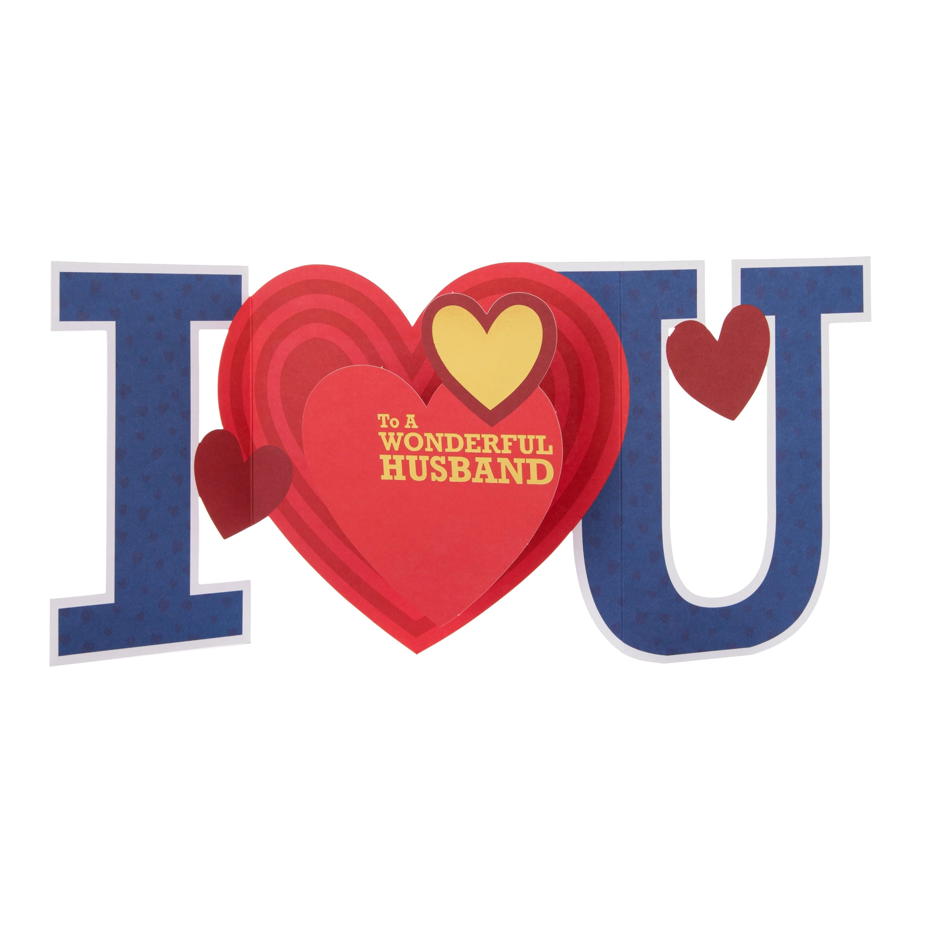 Valentine's Day Card for Husband - 3D Fold-Out Banner Design