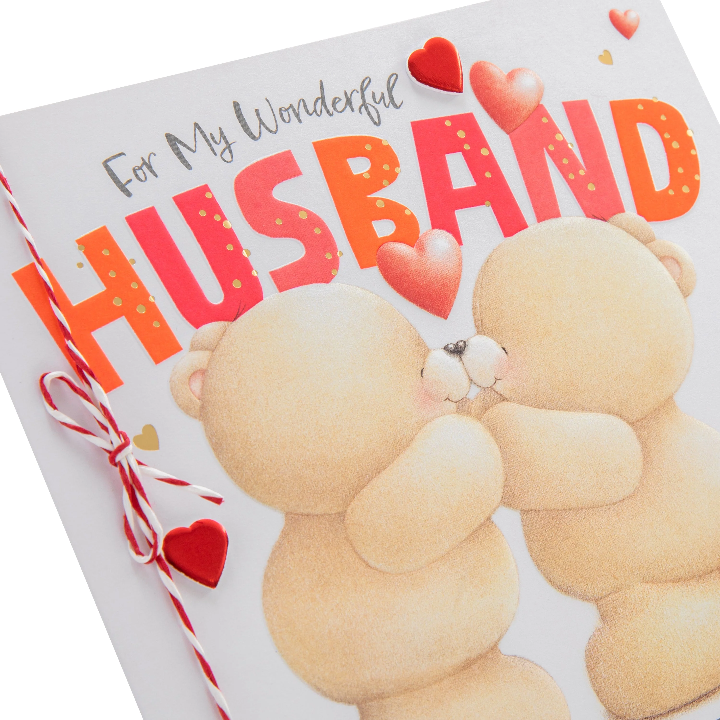 Valentine's Day Card for Husband - Forever Friends Kissing Bears - Image 6
