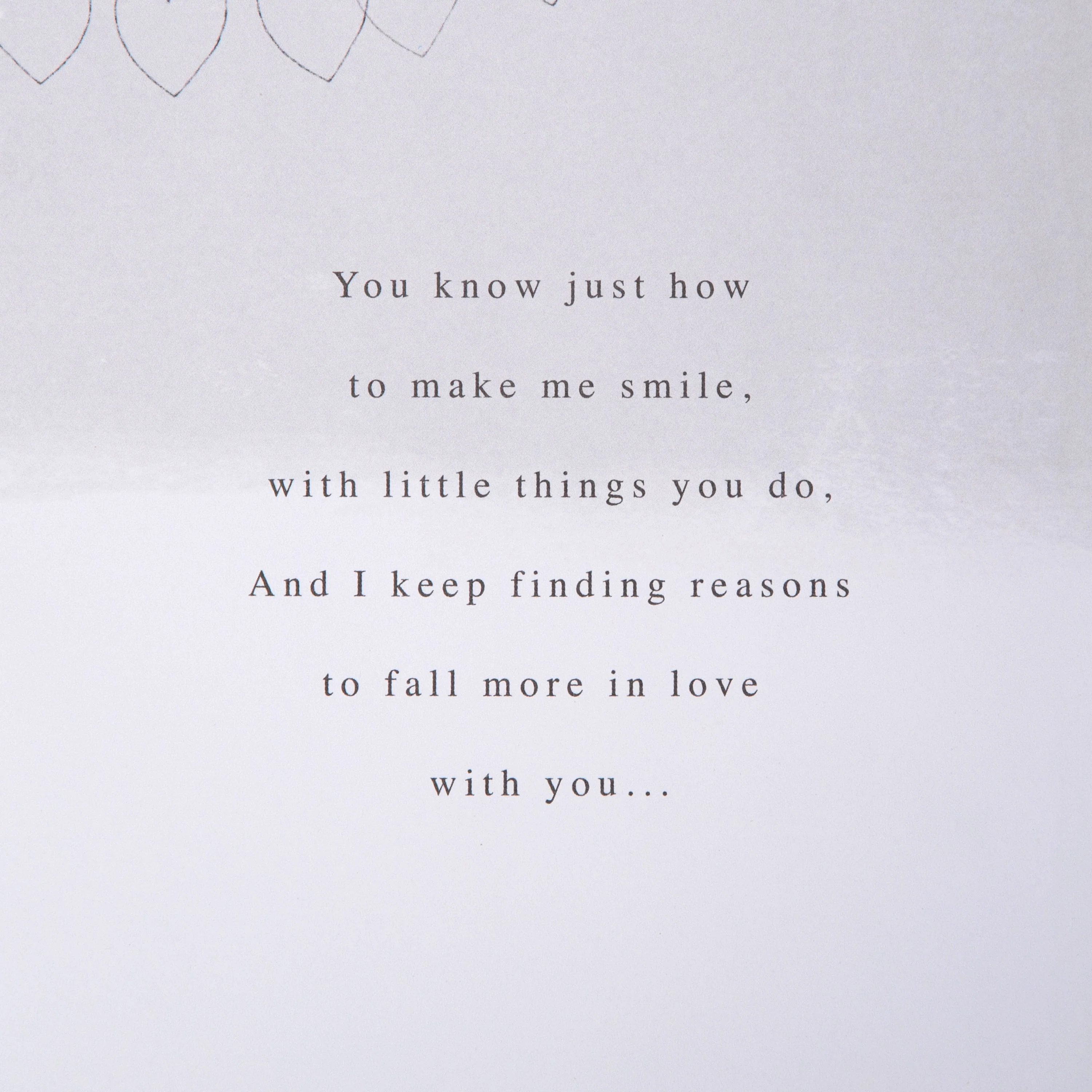 Valentine's Day Card for Husband - Traditional Heartfelt Verse Design - Image 3