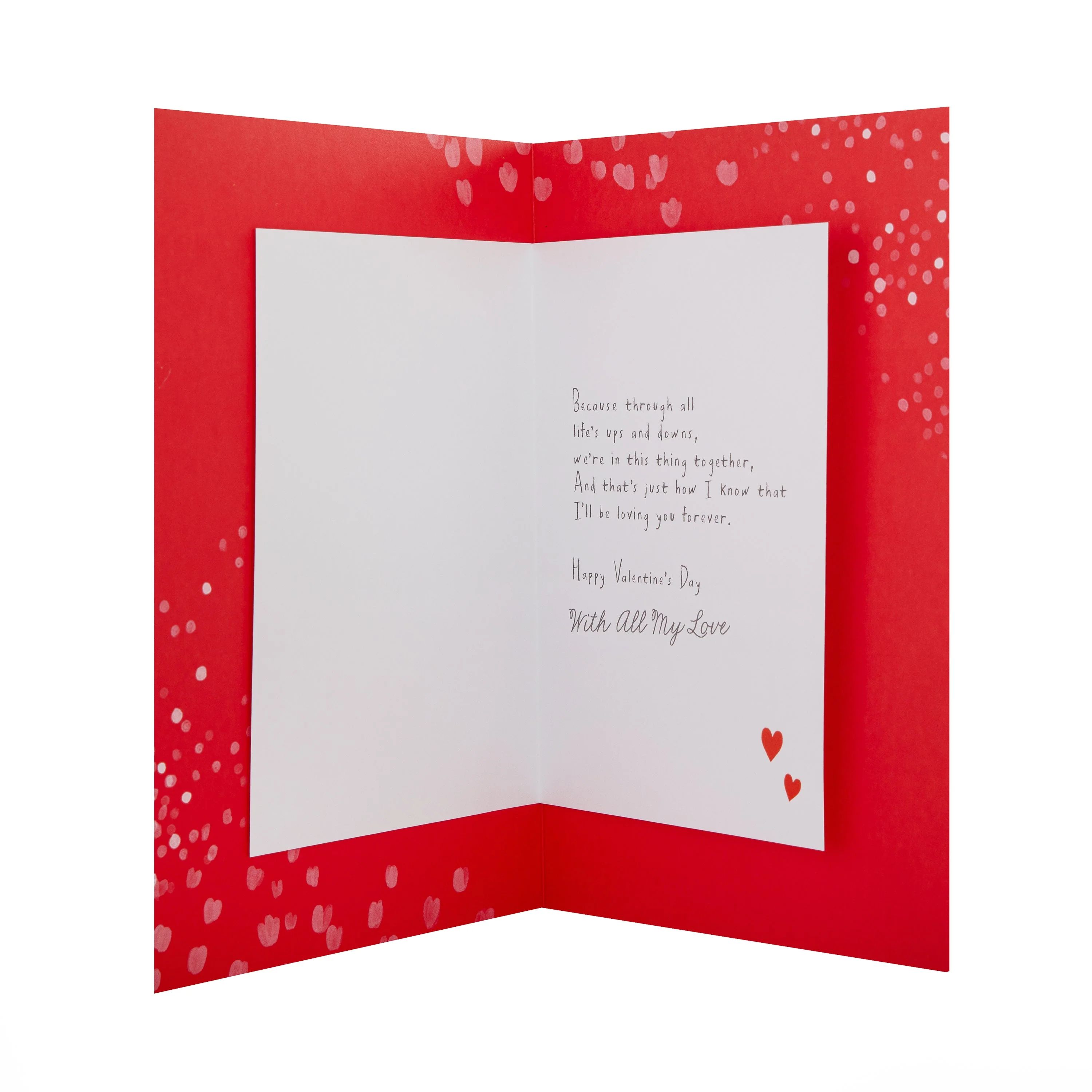 Valentine's Day Card for One I Love - Heart Shaped Box of Chocolates Design - Image 2