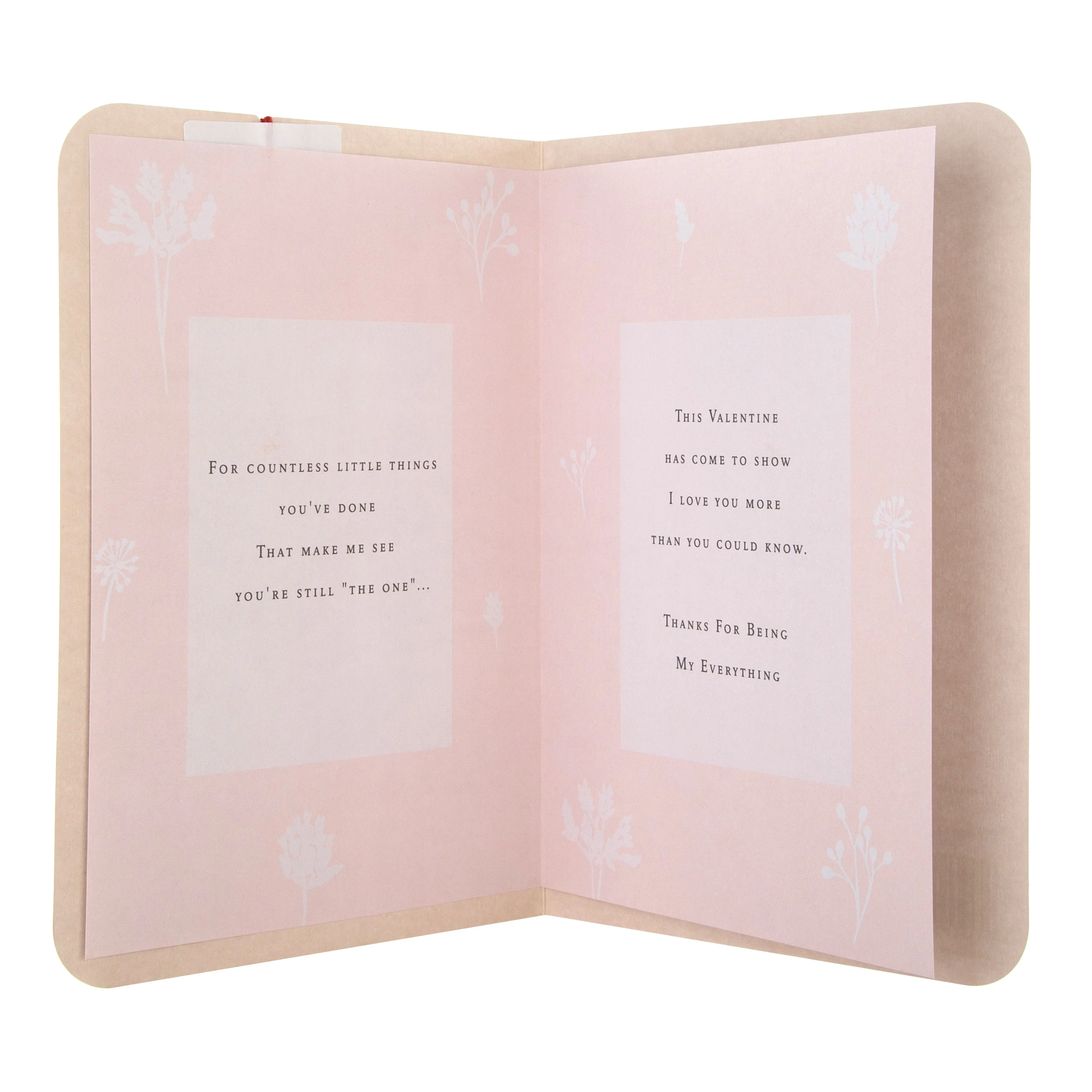 Valentine's Day Card for One I Love - Traditional Floral Heart Design - Image 2