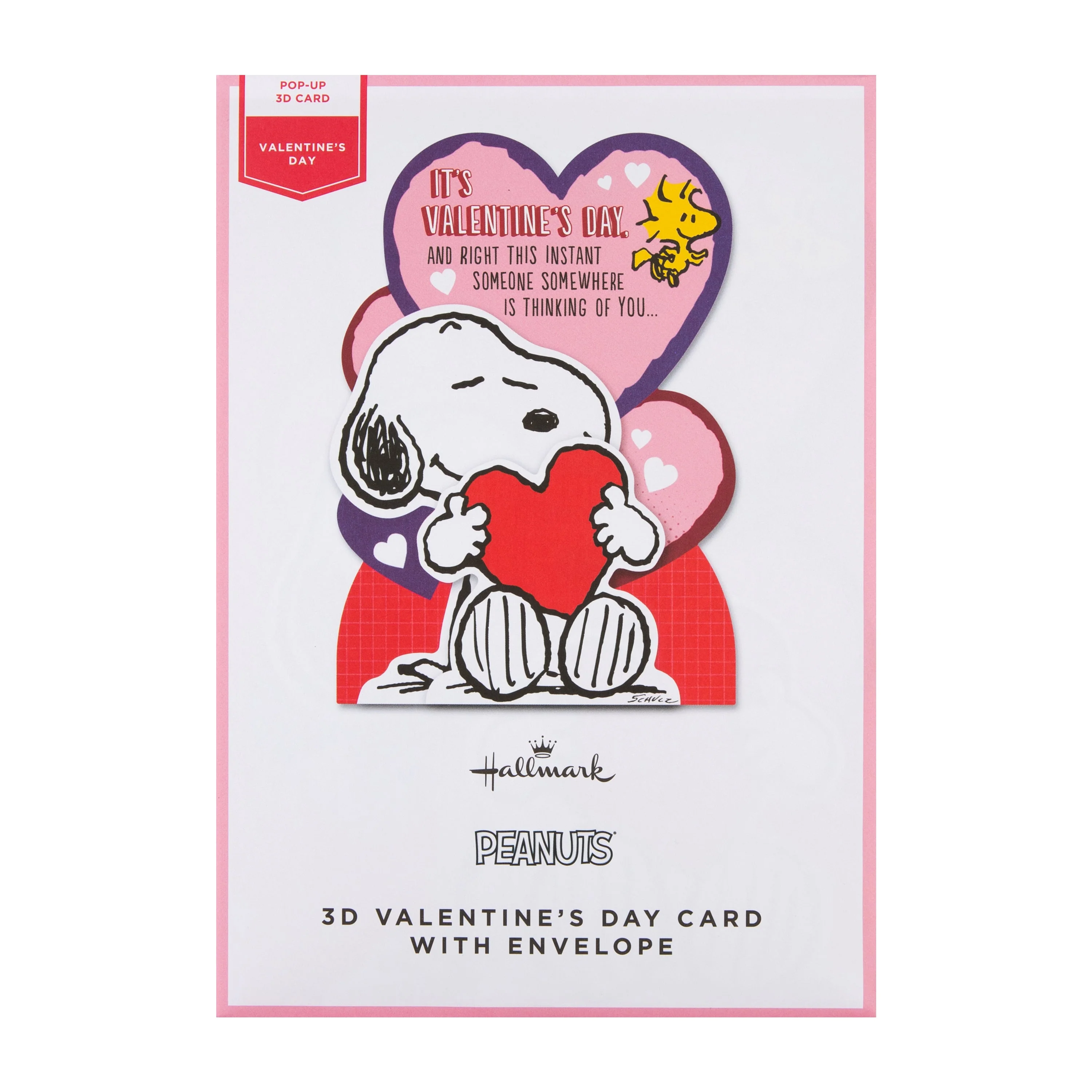 Valentine's Day Card for Someone Special - 3D SNOOPY & Heart Design - Image 6