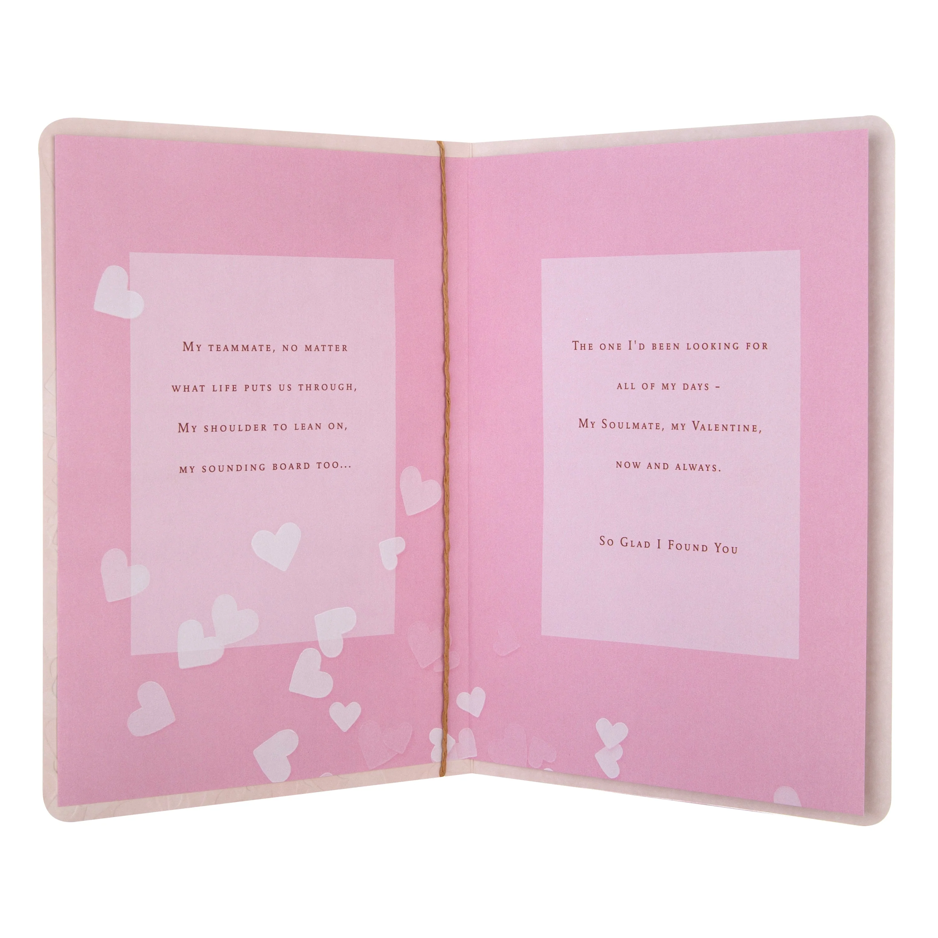Valentine's Day Card for Soulmate - Traditional Hearts Design - Image 2